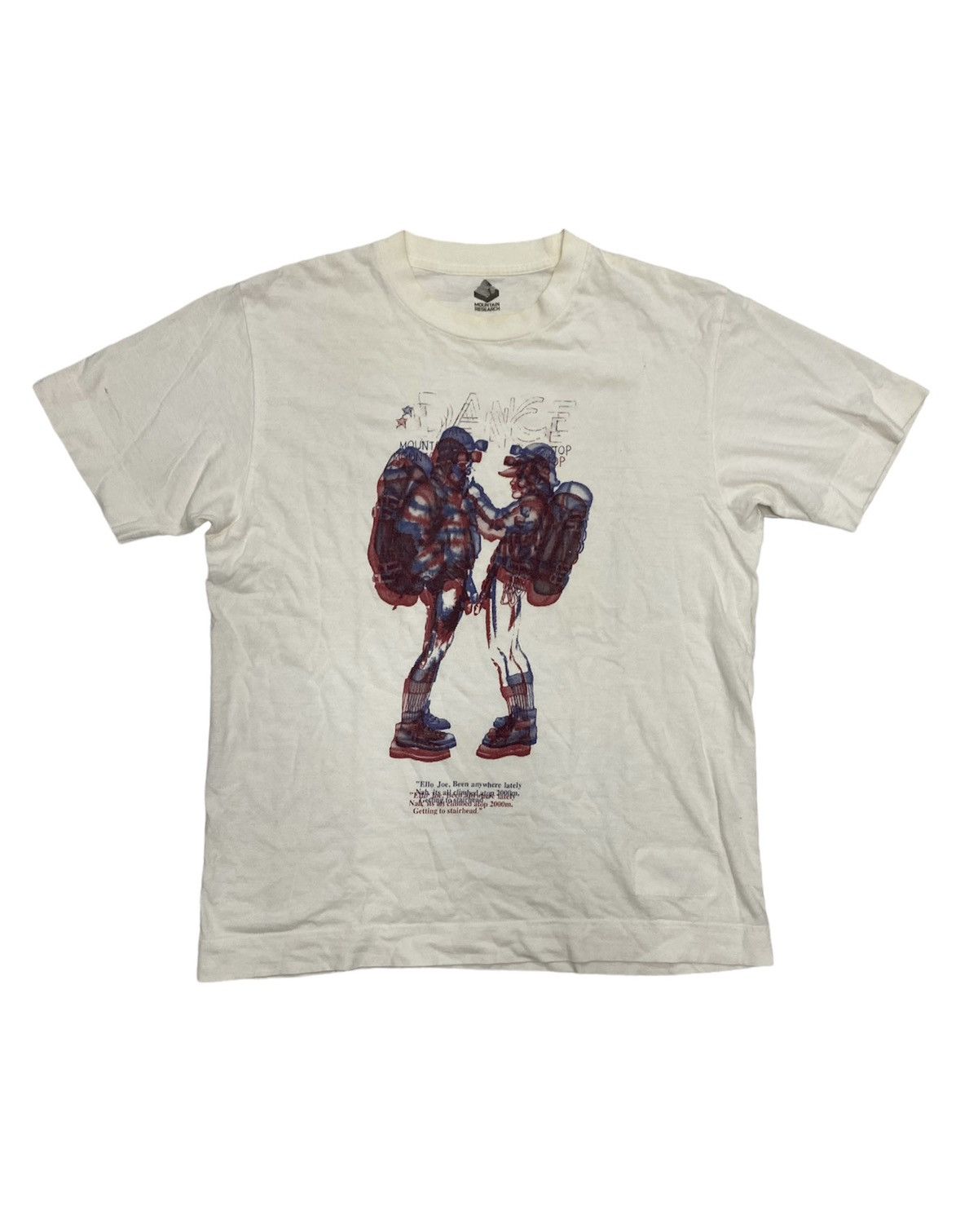 Pre-owned General Research X Mountain Research Aw2007 Two Mountaineers Seditionaries Tee In White
