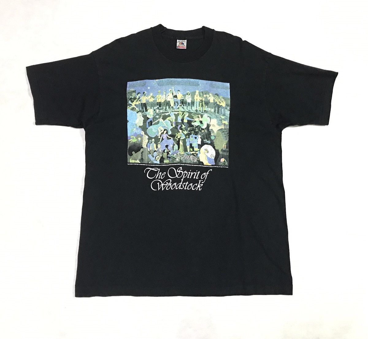 Band Tees × Vintage 90’s The Spirit Of Woodstock T-shirt Size US XL / EU 56 / 4 - 1 Thumbnail