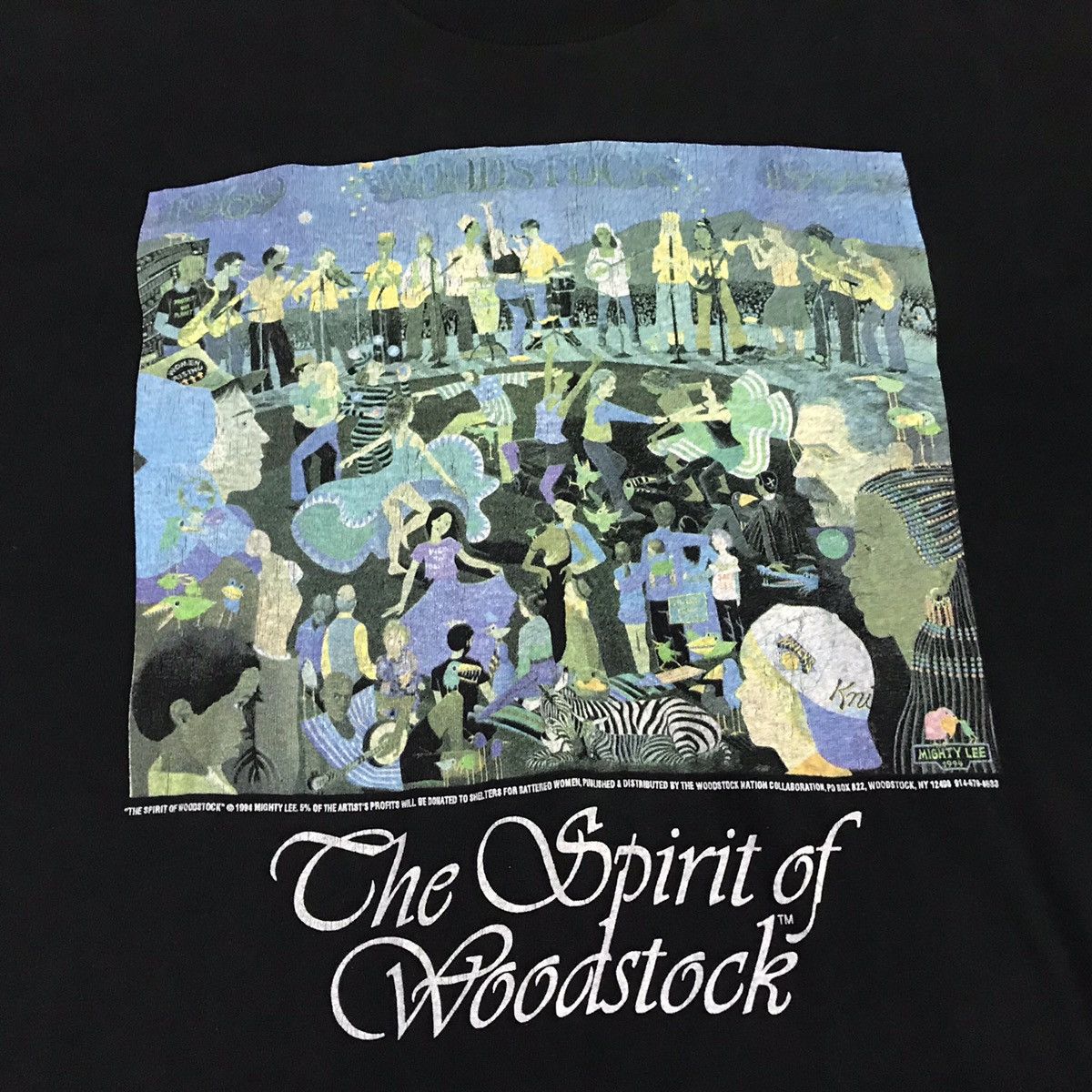 Band Tees × Vintage 90’s The Spirit Of Woodstock T-shirt Size US XL / EU 56 / 4 - 2 Thumbnail