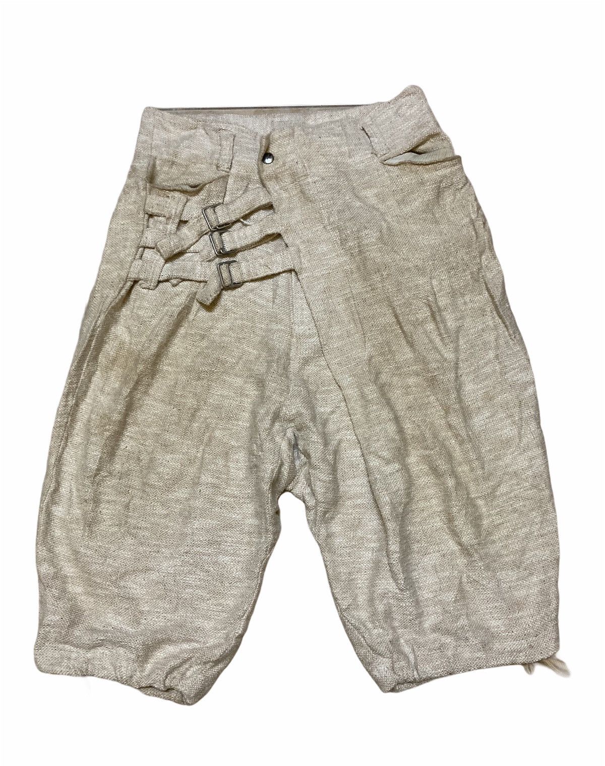 image of Ggd Buckle Waist Harem Drawstring Ankle Pant in Cream/Cream, Men's (Size 30)