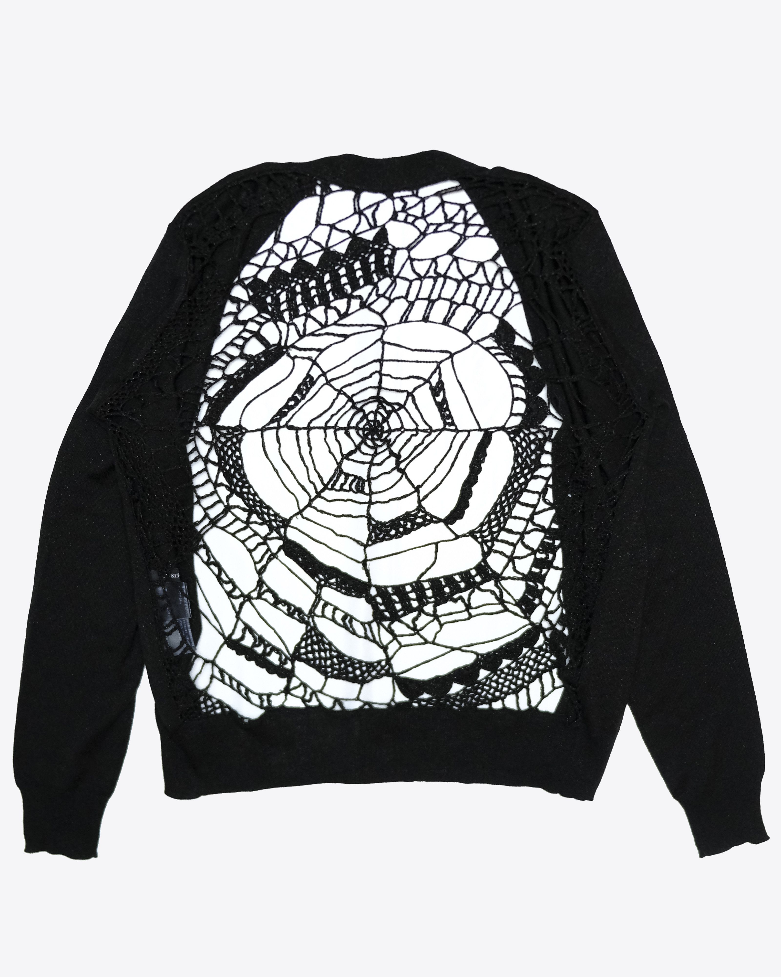 Hysteric Glamour HYSTERICS - Spider Cobweb Knit Cardigan, Size S