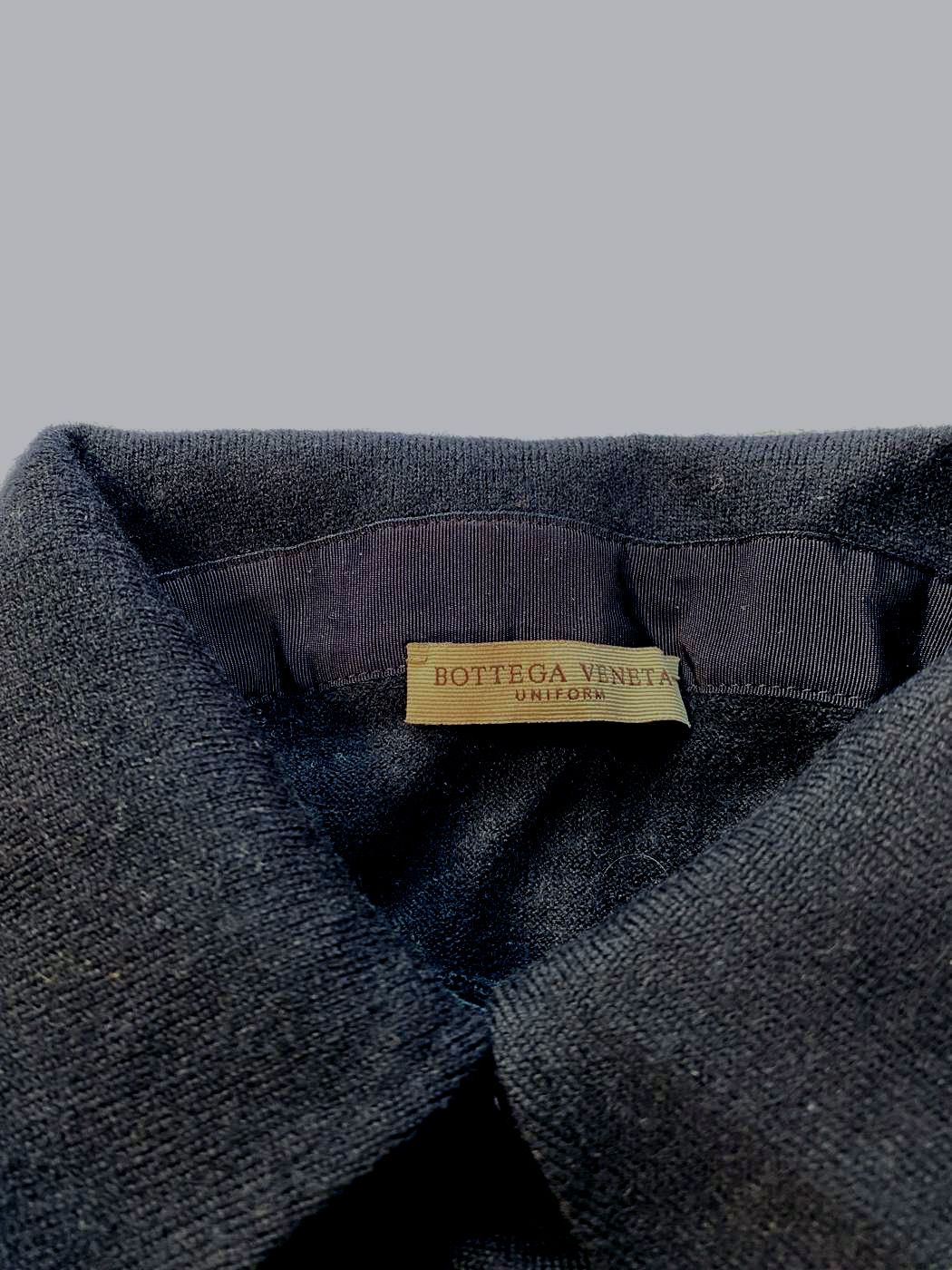 Bottega Veneta ⚡️QUICK SALE⚡️Bottega Veneta Black Long Sleeve Knit Polo Top Size S / US 4 / IT 40 - 3 Thumbnail