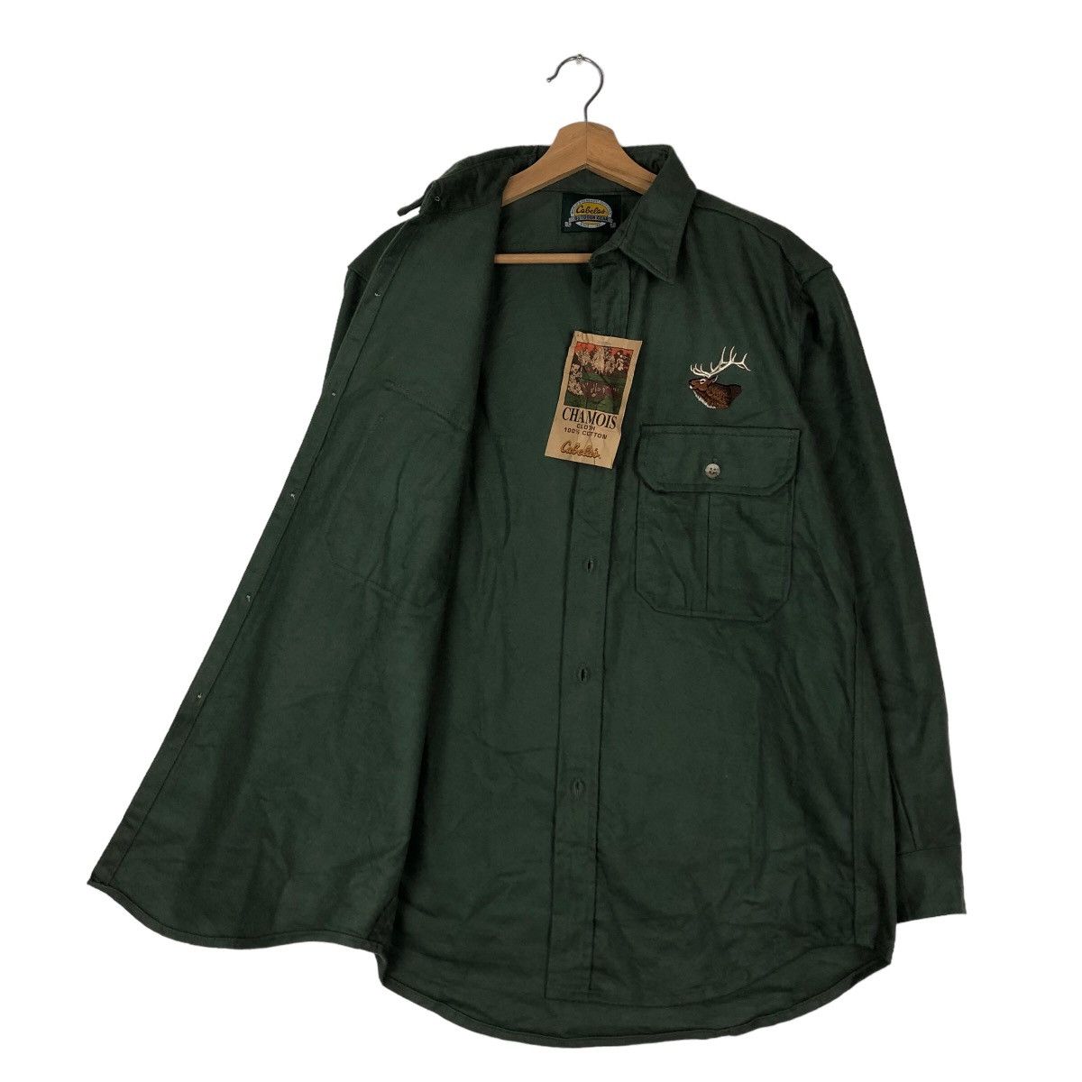 Japanese Brand VINTAGE HUNTING JACKET SURVIVAL DESIGN CHAMOIS WITH TAG Size US M / EU 48-50 / 2 - 9 Thumbnail