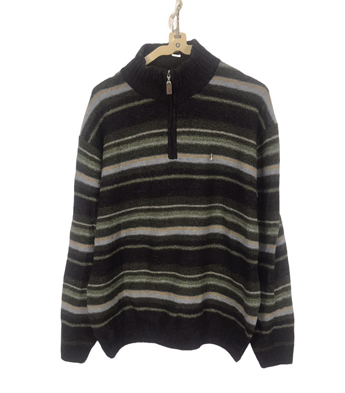 image of Hush Puppies Half Zipper Wool Sweatshirt, Men's (Size Large)