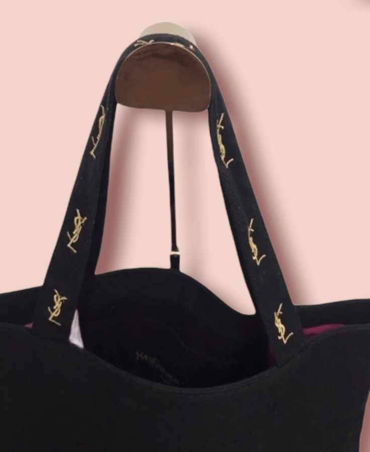 Designer × Vintage × Yves Saint Laurent VINTAGE YSL PARFUMS CANVAS TOTE BAG Size ONE SIZE - 7 Thumbnail