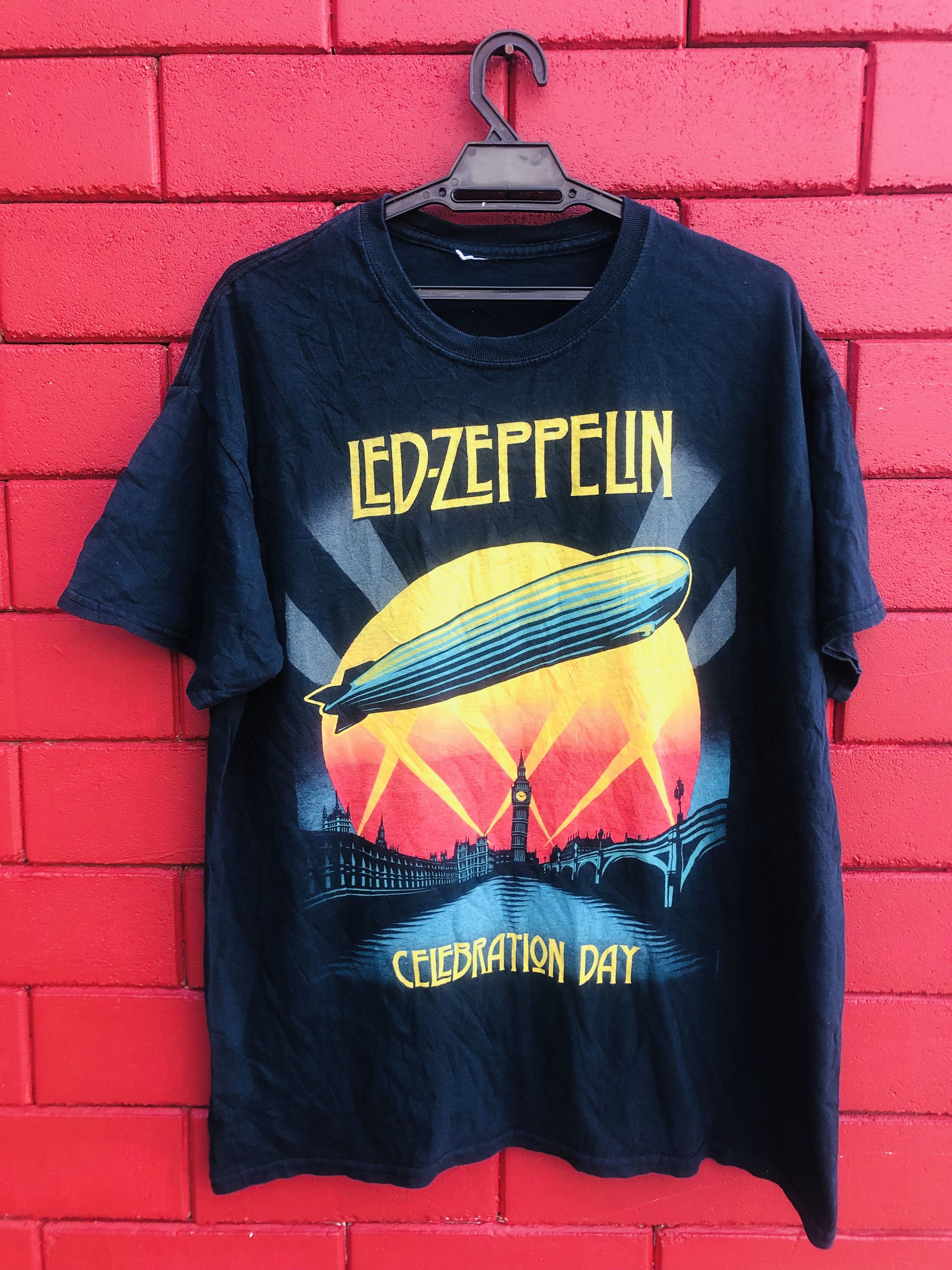 Band Tees × Vintage Vintage Led Zeppelin Band Music Fashion Style Size US L / EU 52-54 / 3 - 1 Thumbnail