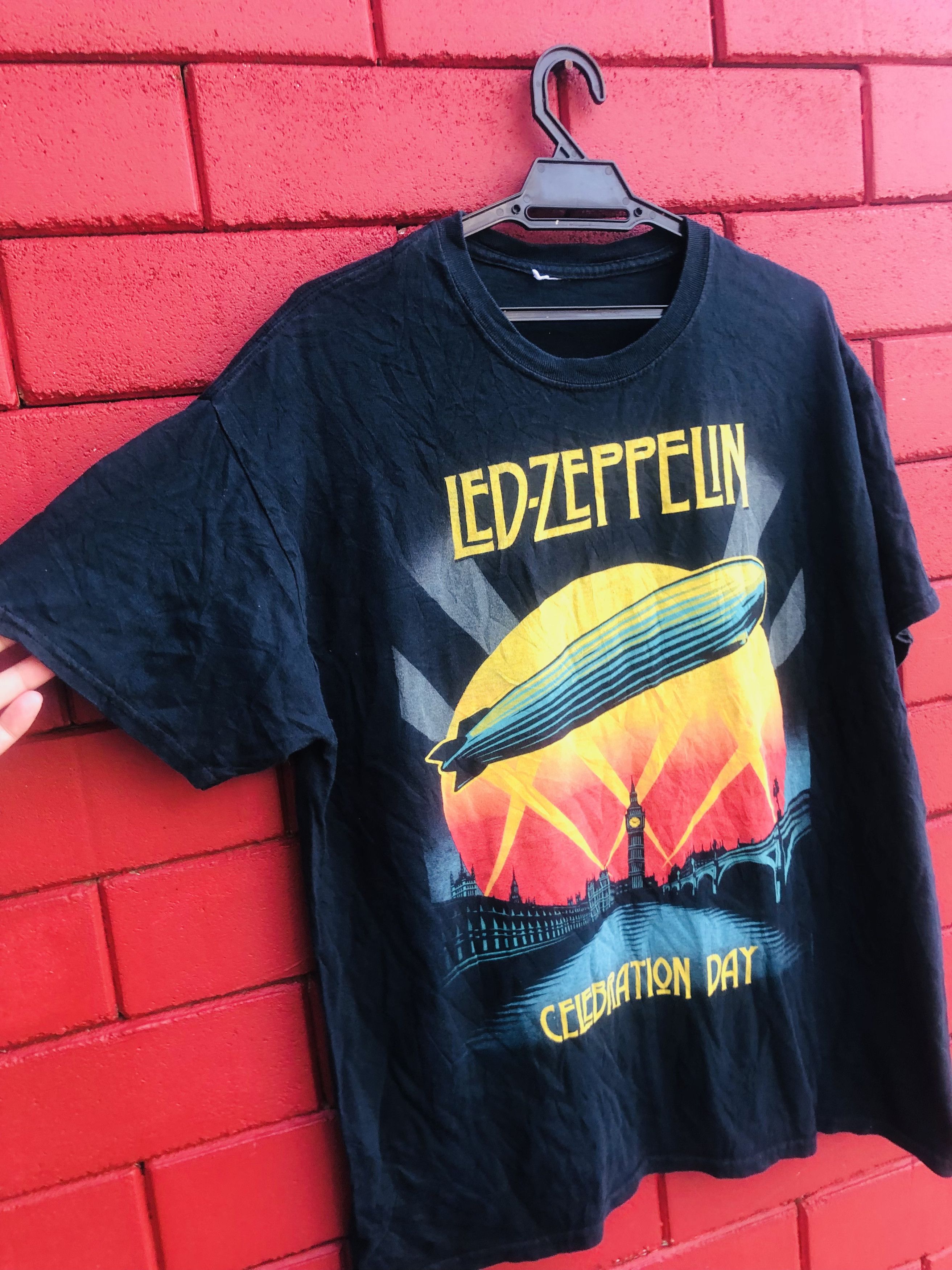Band Tees × Vintage Vintage Led Zeppelin Band Music Fashion Style Size US L / EU 52-54 / 3 - 4 Thumbnail