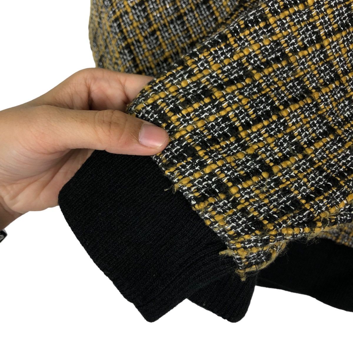 Japanese Brand VINTAGE BOMBER JACKET TWEED DESIGN GU JAPAN ISSEY MIYAKE Size US M / EU 48-50 / 2 - 12 Thumbnail