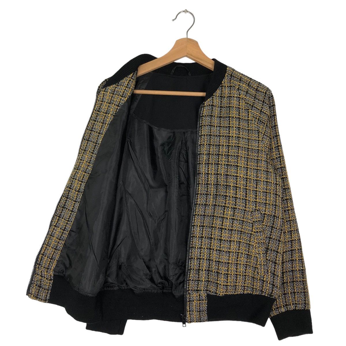 Japanese Brand VINTAGE BOMBER JACKET TWEED DESIGN GU JAPAN ISSEY MIYAKE Size US M / EU 48-50 / 2 - 9 Thumbnail