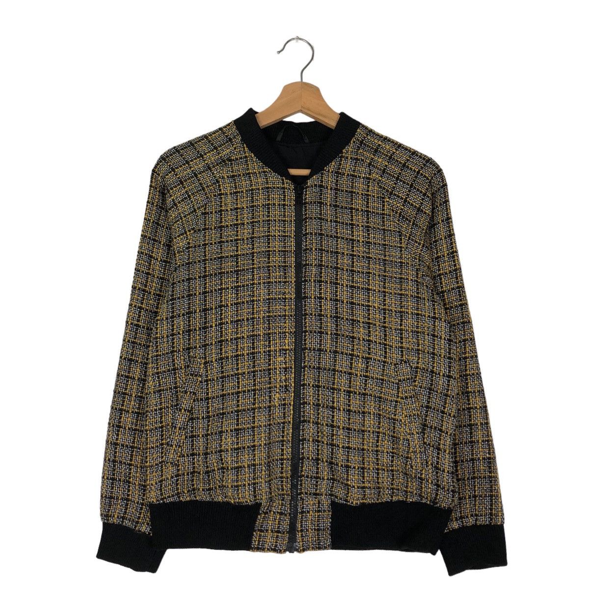 Japanese Brand VINTAGE BOMBER JACKET TWEED DESIGN GU JAPAN ISSEY MIYAKE Size US M / EU 48-50 / 2 - 1 Thumbnail