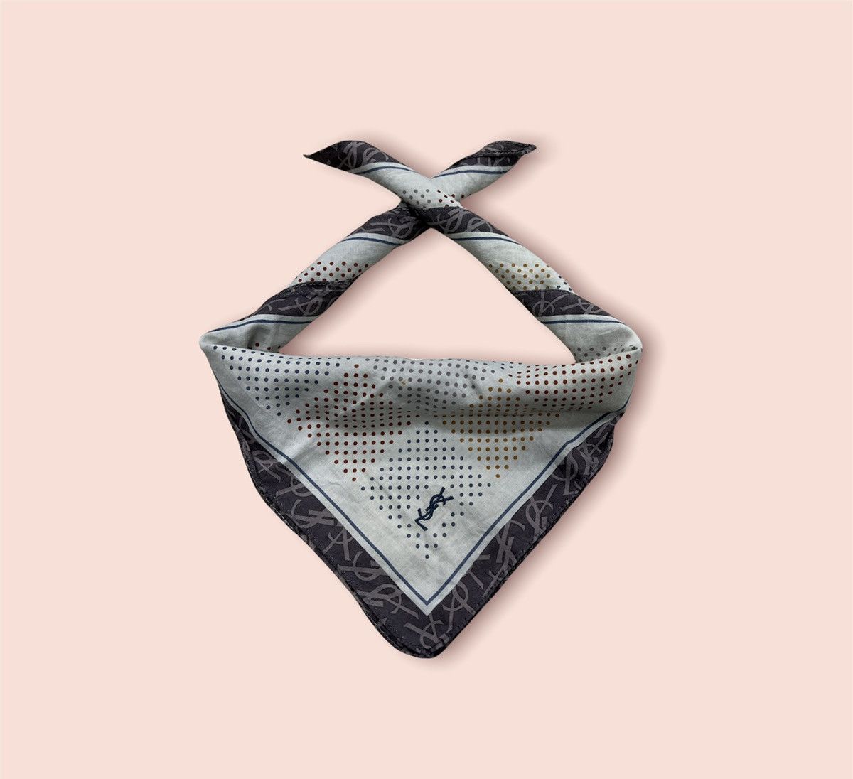 Vintage × Yves Saint Laurent VTG YSL HANDKERCHIEF/POCKETSQUARE/BANDANA Size ONE SIZE - 5 Thumbnail