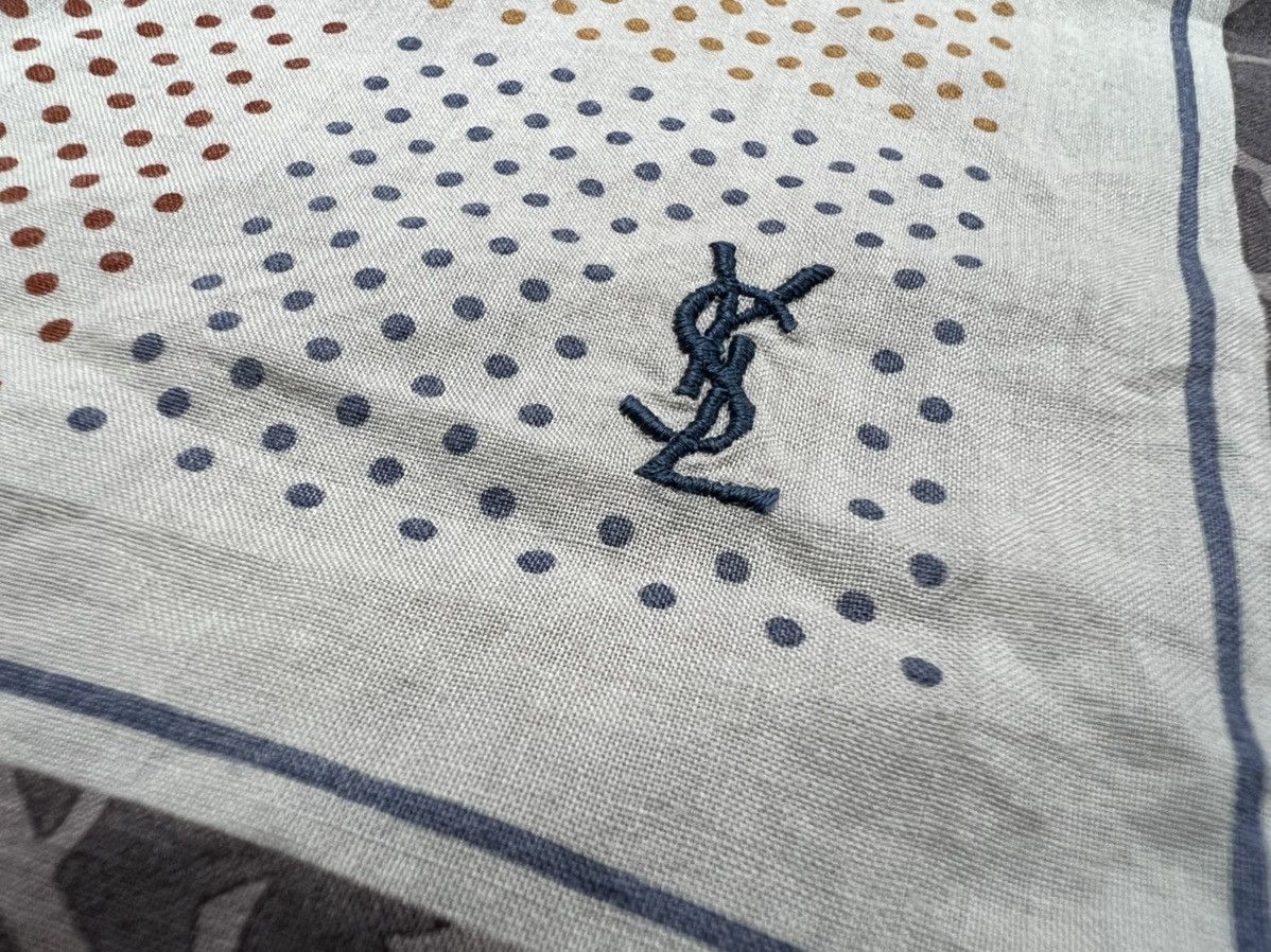 Vintage × Yves Saint Laurent VTG YSL HANDKERCHIEF/POCKETSQUARE/BANDANA Size ONE SIZE - 9 Thumbnail