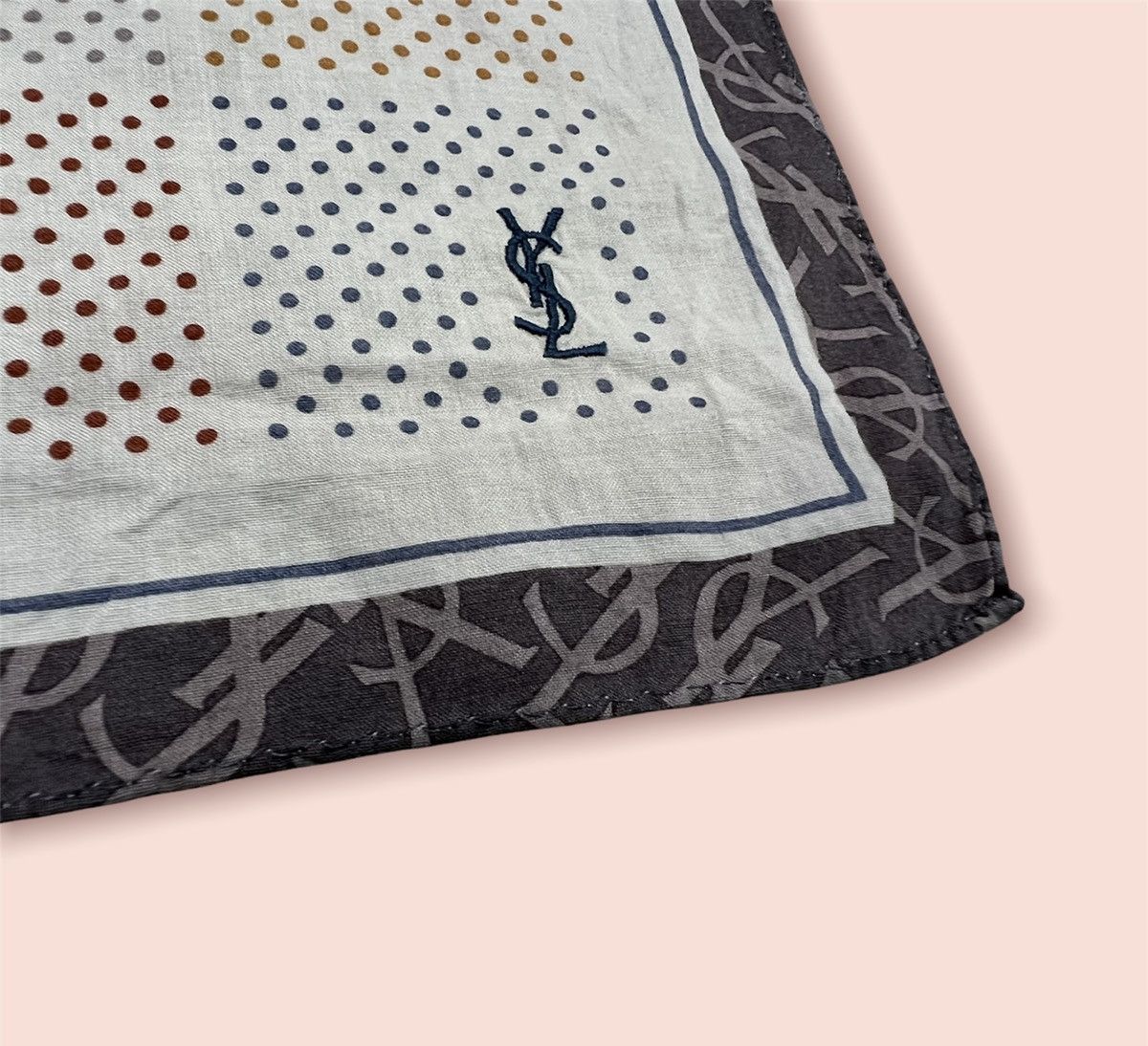Vintage × Yves Saint Laurent VTG YSL HANDKERCHIEF/POCKETSQUARE/BANDANA Size ONE SIZE - 6 Thumbnail