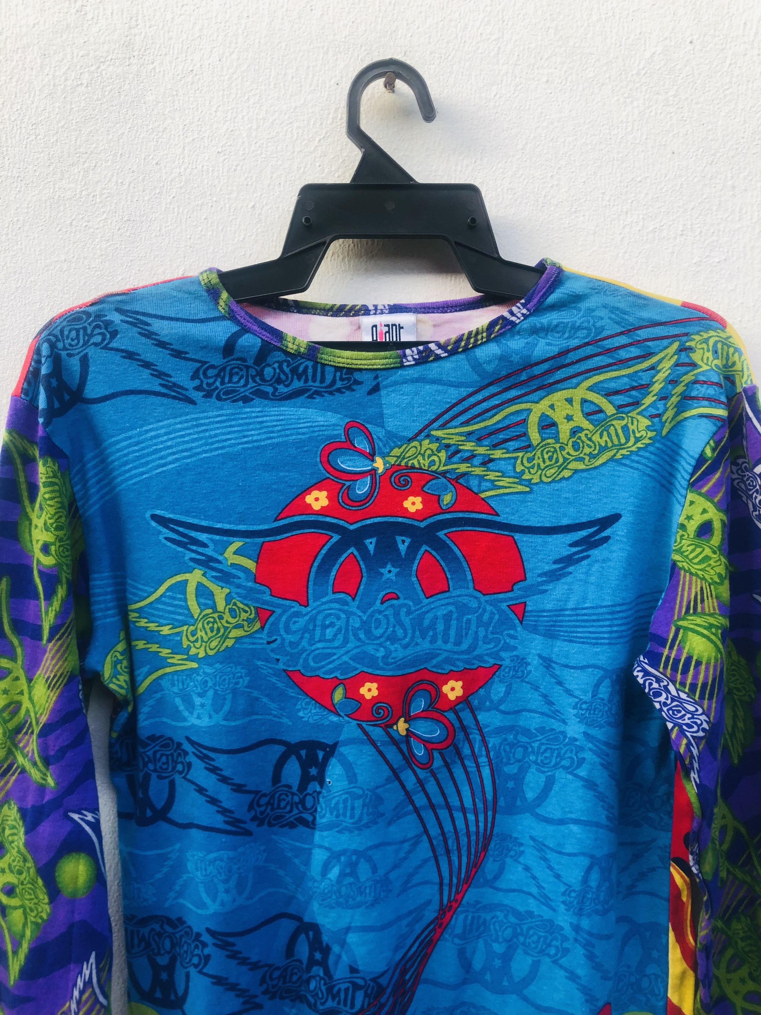 Band Tees × Vintage Vintage Aerosmith Band Music Fashion Style Shirt Size US S / EU 44-46 / 1 - 3 Thumbnail