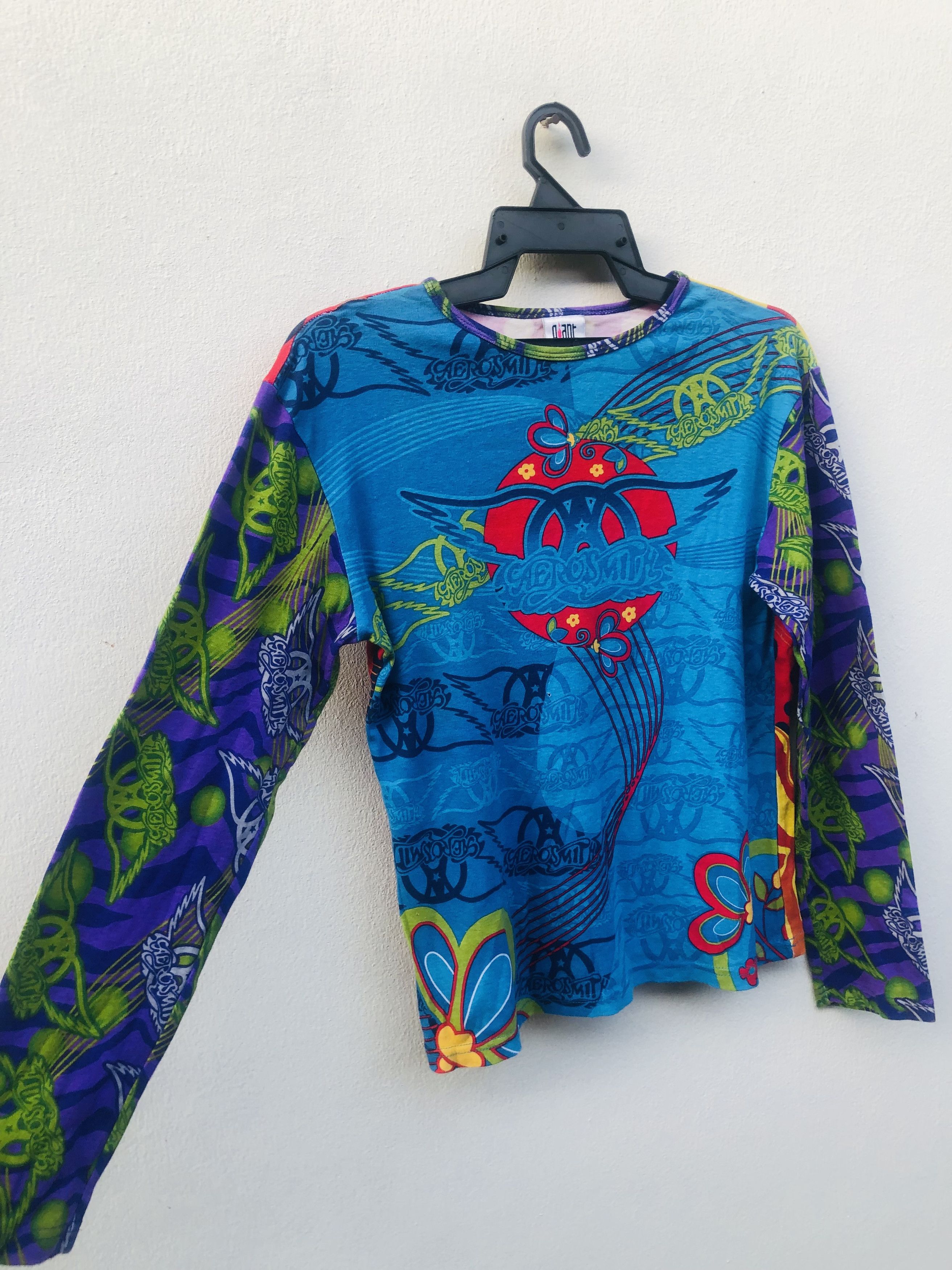 Band Tees × Vintage Vintage Aerosmith Band Music Fashion Style Shirt Size US S / EU 44-46 / 1 - 6 Thumbnail