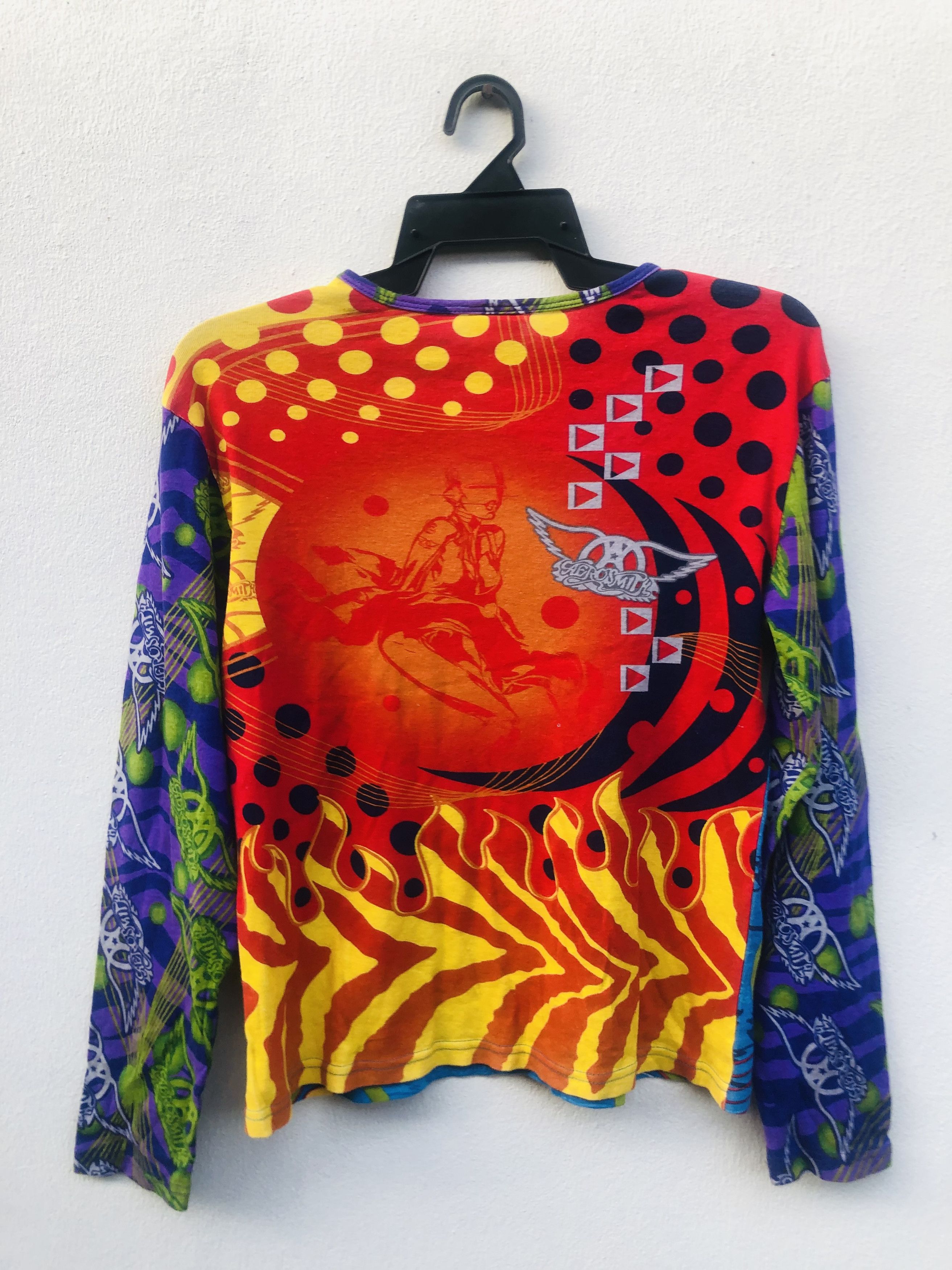 Band Tees × Vintage Vintage Aerosmith Band Music Fashion Style Shirt Size US S / EU 44-46 / 1 - 2 Thumbnail