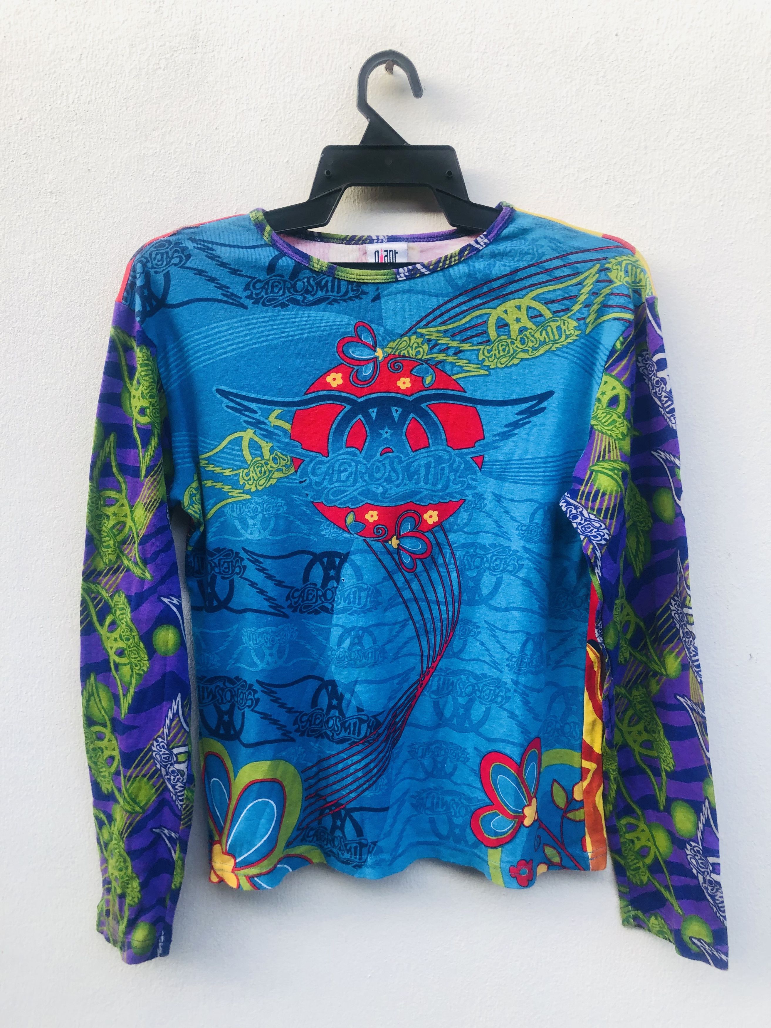 Band Tees × Vintage Vintage Aerosmith Band Music Fashion Style Shirt Size US S / EU 44-46 / 1 - 1 Thumbnail