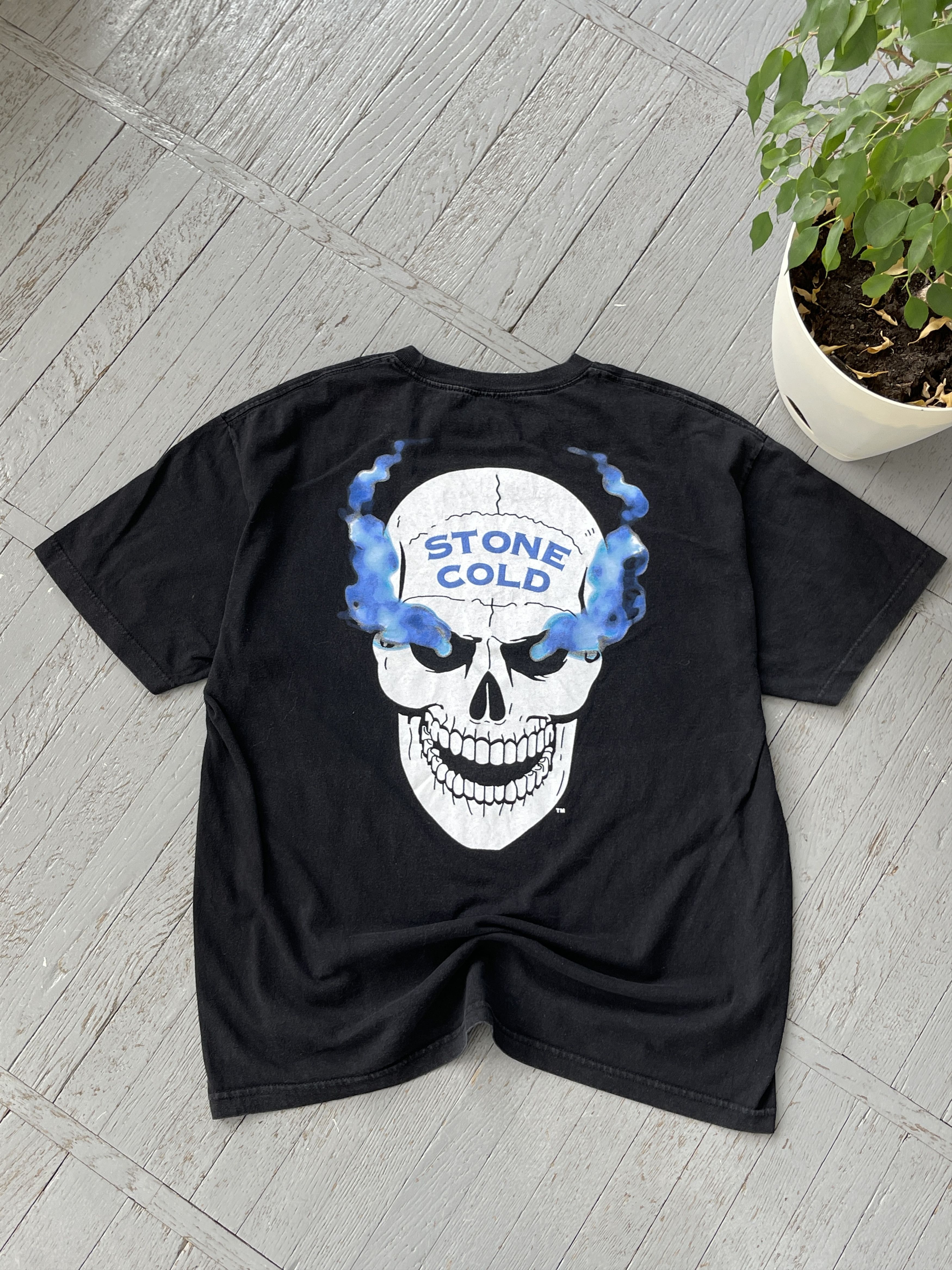 Vintage Vintage Stone Cold WWE Tee Shirt Size US XL / EU 56 / 4 - 7 Thumbnail
