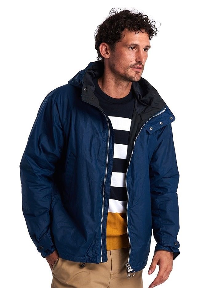 image of Men's Barbour Orta Wax Jacket Blue Size 2Xl