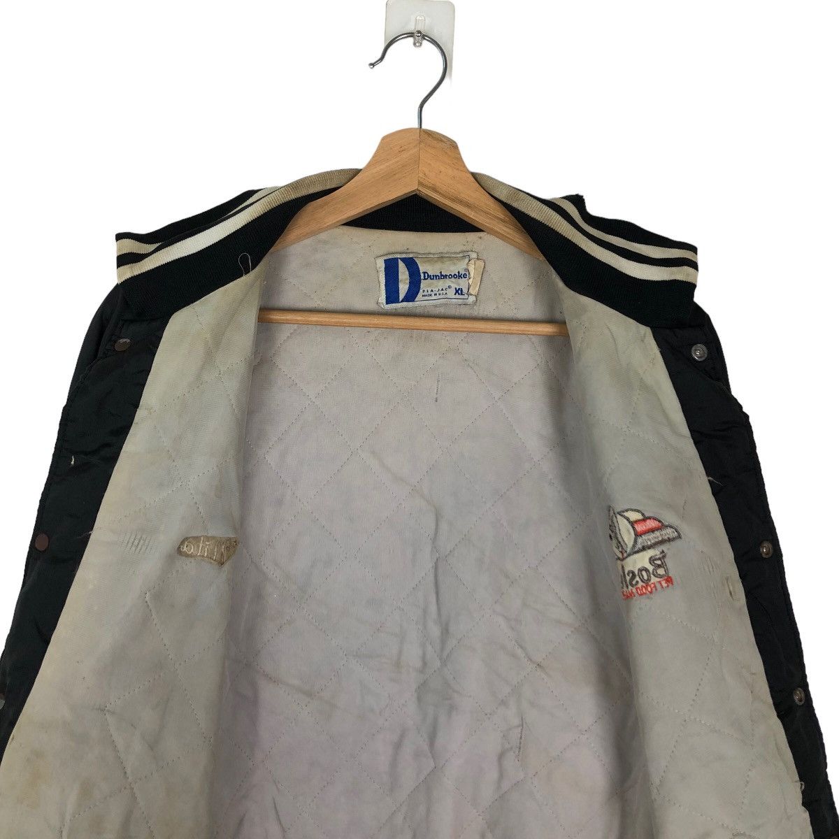 Japanese Brand VINTAGE SATIN BOMBER JACKET DUNBROOKE USA MADE Size US XL / EU 56 / 4 - 11 Thumbnail