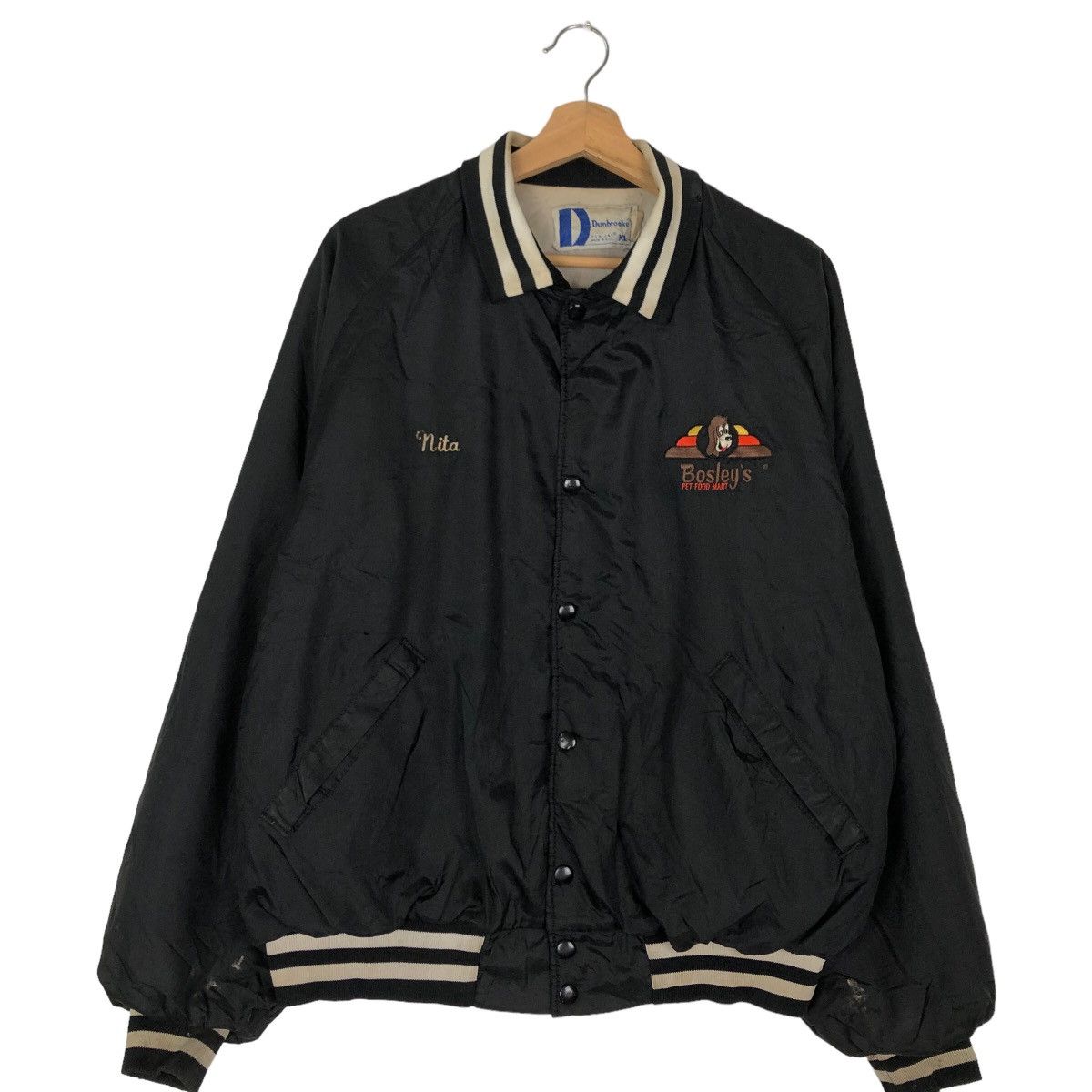 Japanese Brand VINTAGE SATIN BOMBER JACKET DUNBROOKE USA MADE Size US XL / EU 56 / 4 - 1 Thumbnail