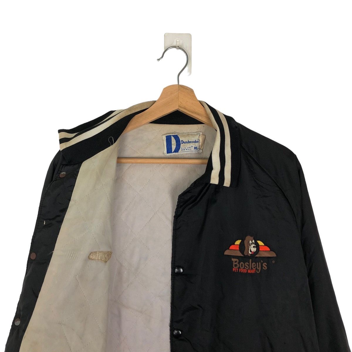 Japanese Brand VINTAGE SATIN BOMBER JACKET DUNBROOKE USA MADE Size US XL / EU 56 / 4 - 10 Thumbnail