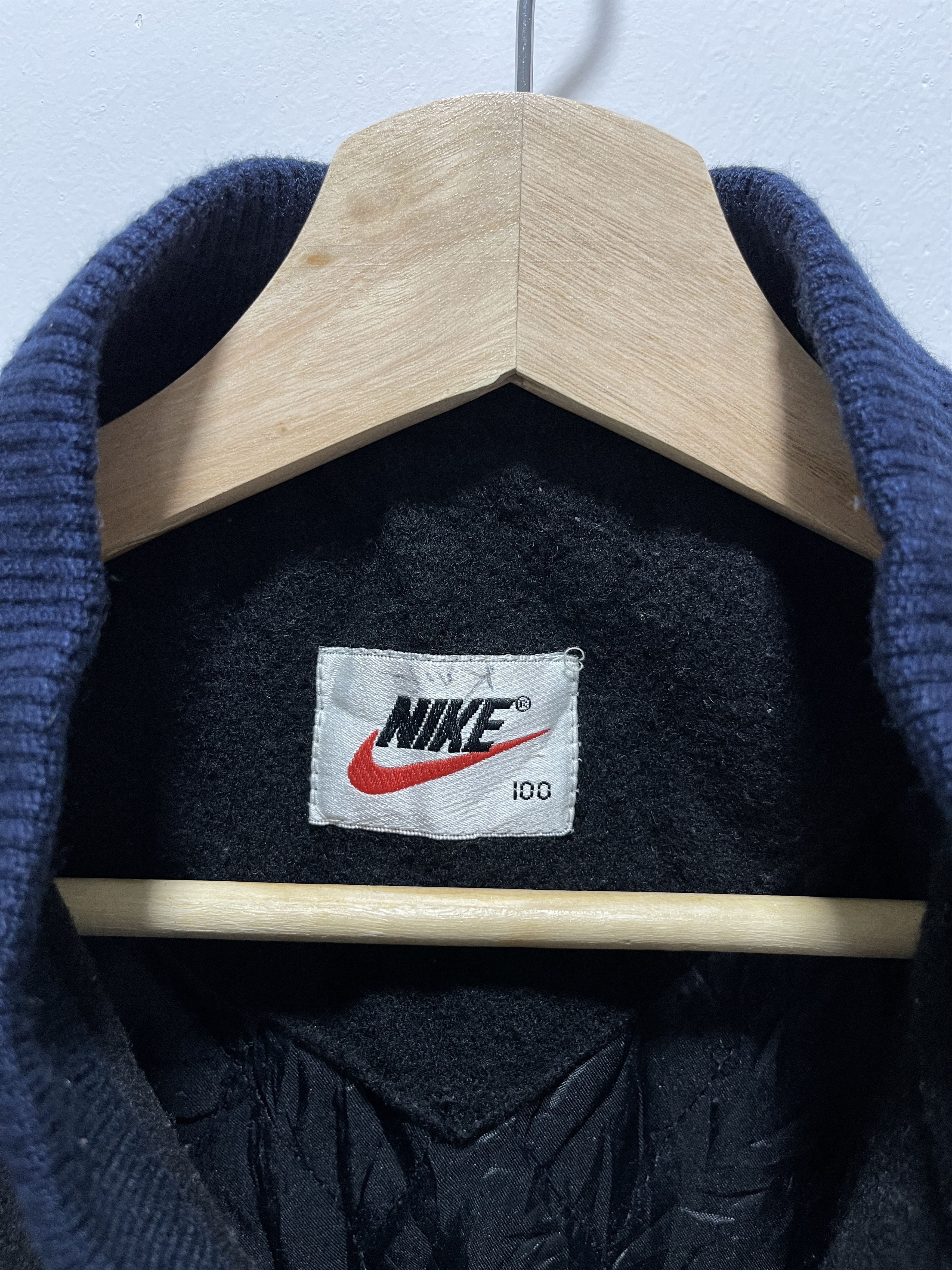 Vintage Nike 90s Letterman Wool Varsity Jacket