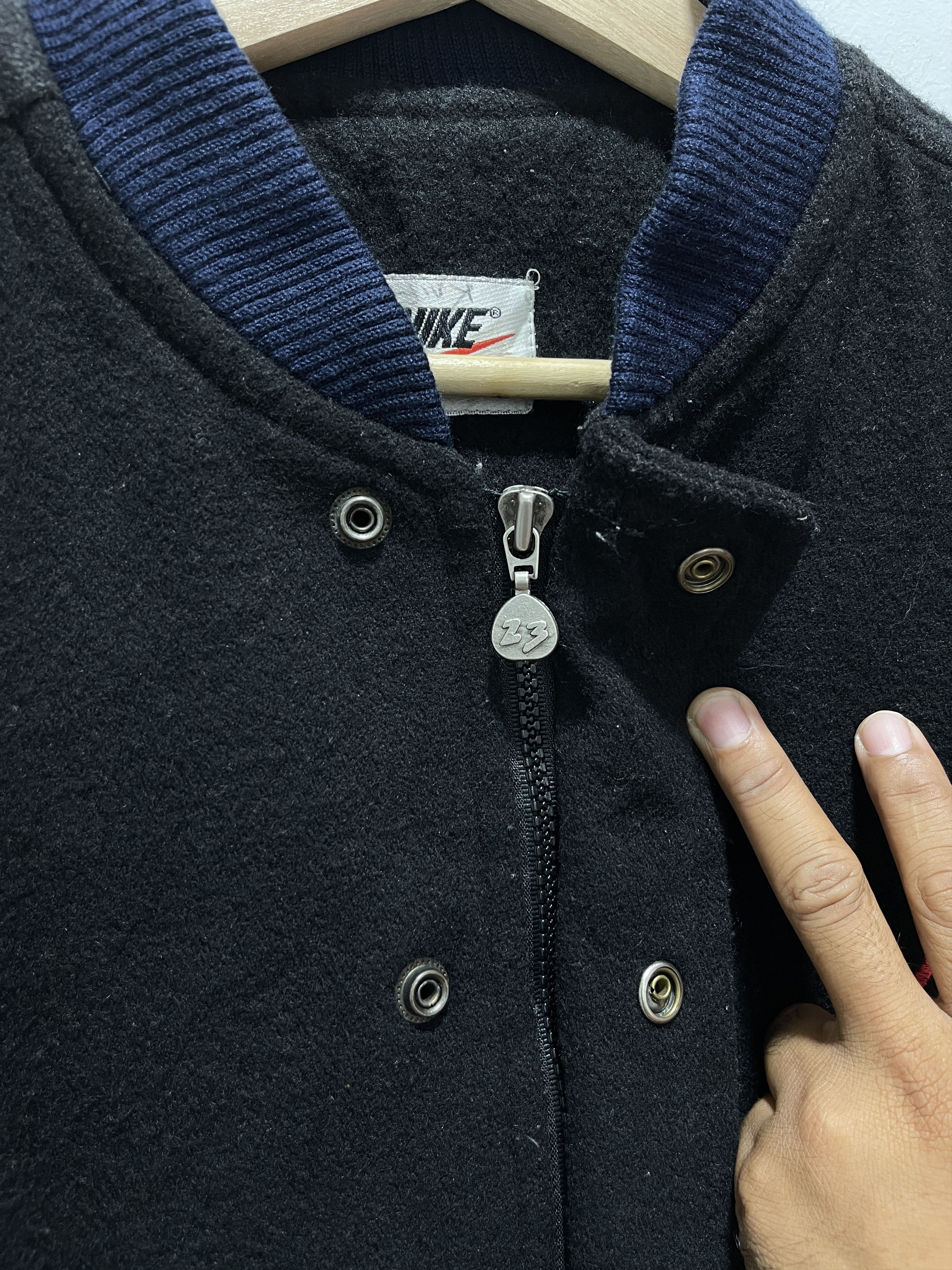 Vintage Nike 90s Letterman Wool Varsity Jacket
