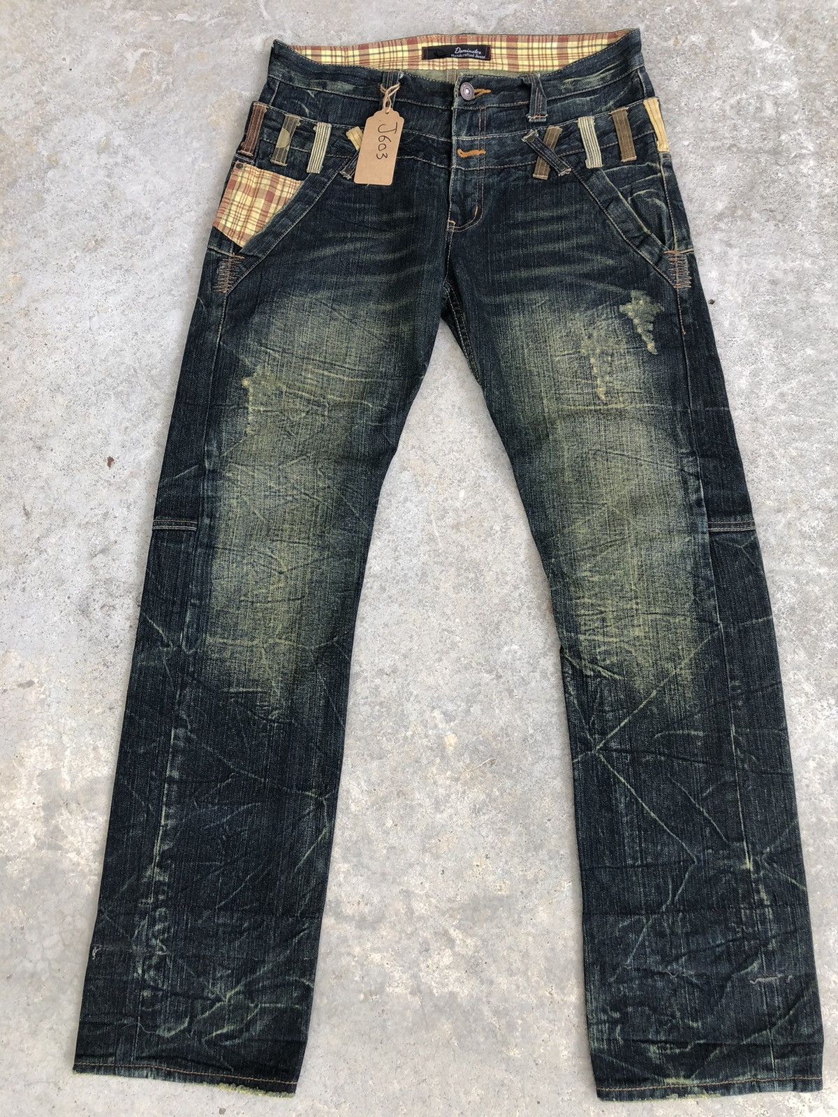 Hysteric Glamour Dominate Double Waist Distressed Jeans Size US 33 - 2 Thumbnail