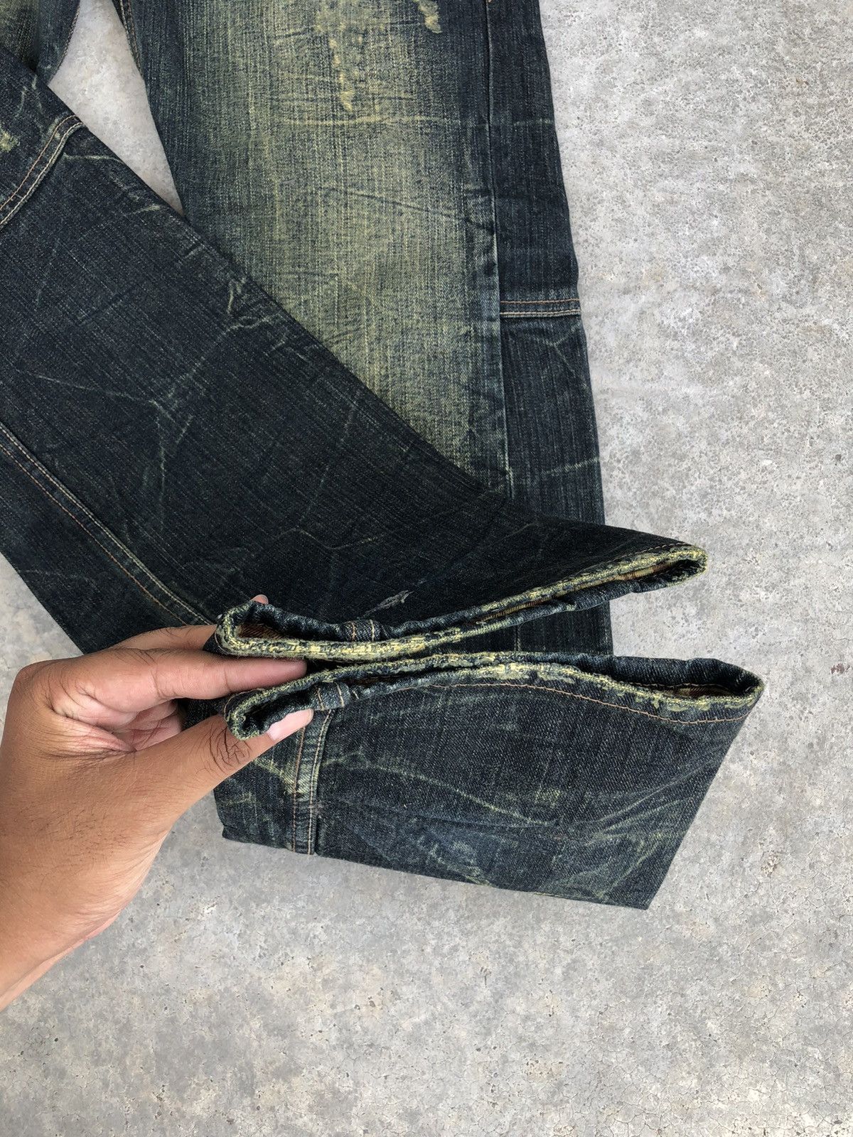 Hysteric Glamour Dominate Double Waist Distressed Jeans Size US 33 - 18 Thumbnail