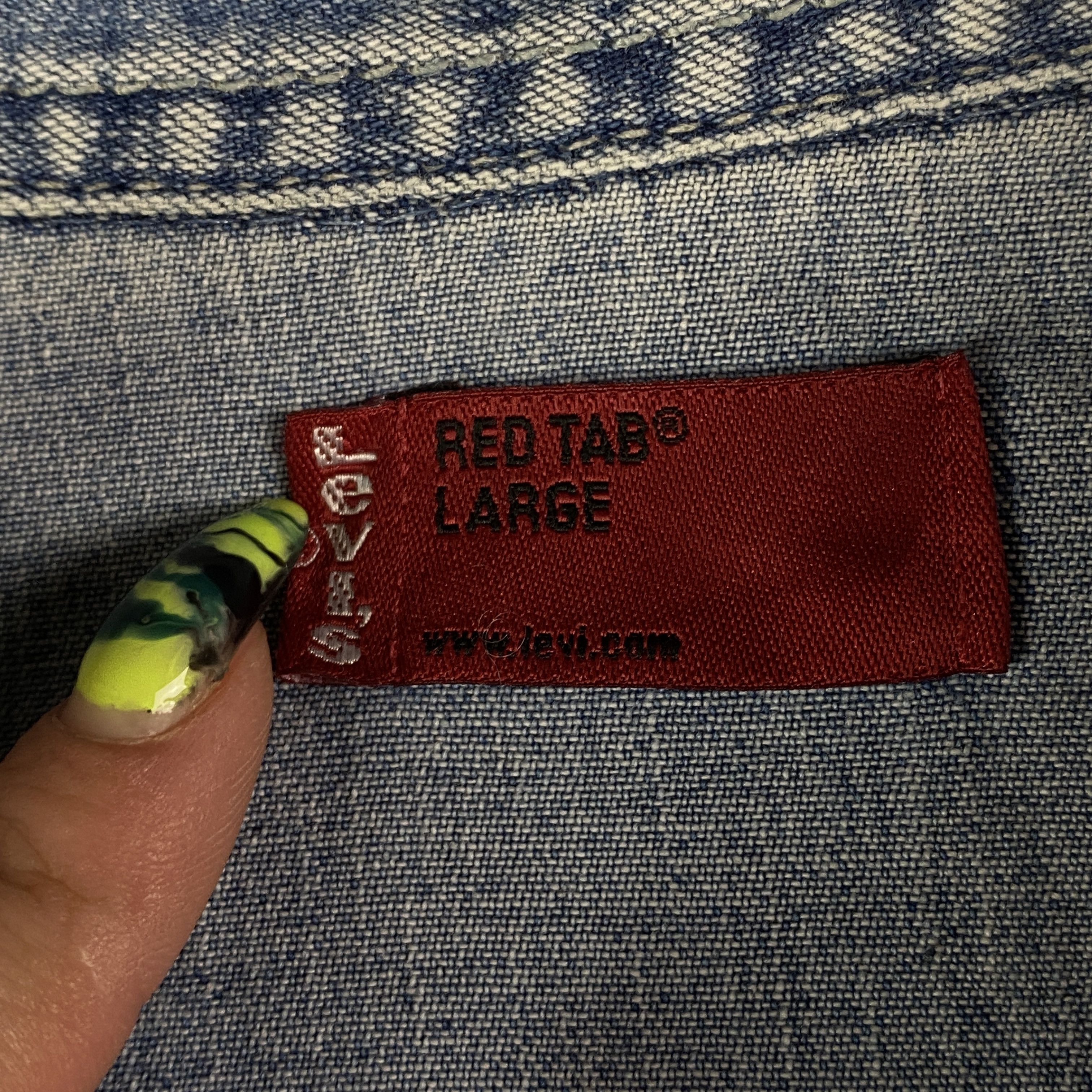Levi's × Levi's Vintage Clothing × Vintage Men’s Jeans Shirt Long Sleeve Levi’s Red Tab Vintage Size L Size US L / EU 52-54 / 3 - 4 Thumbnail