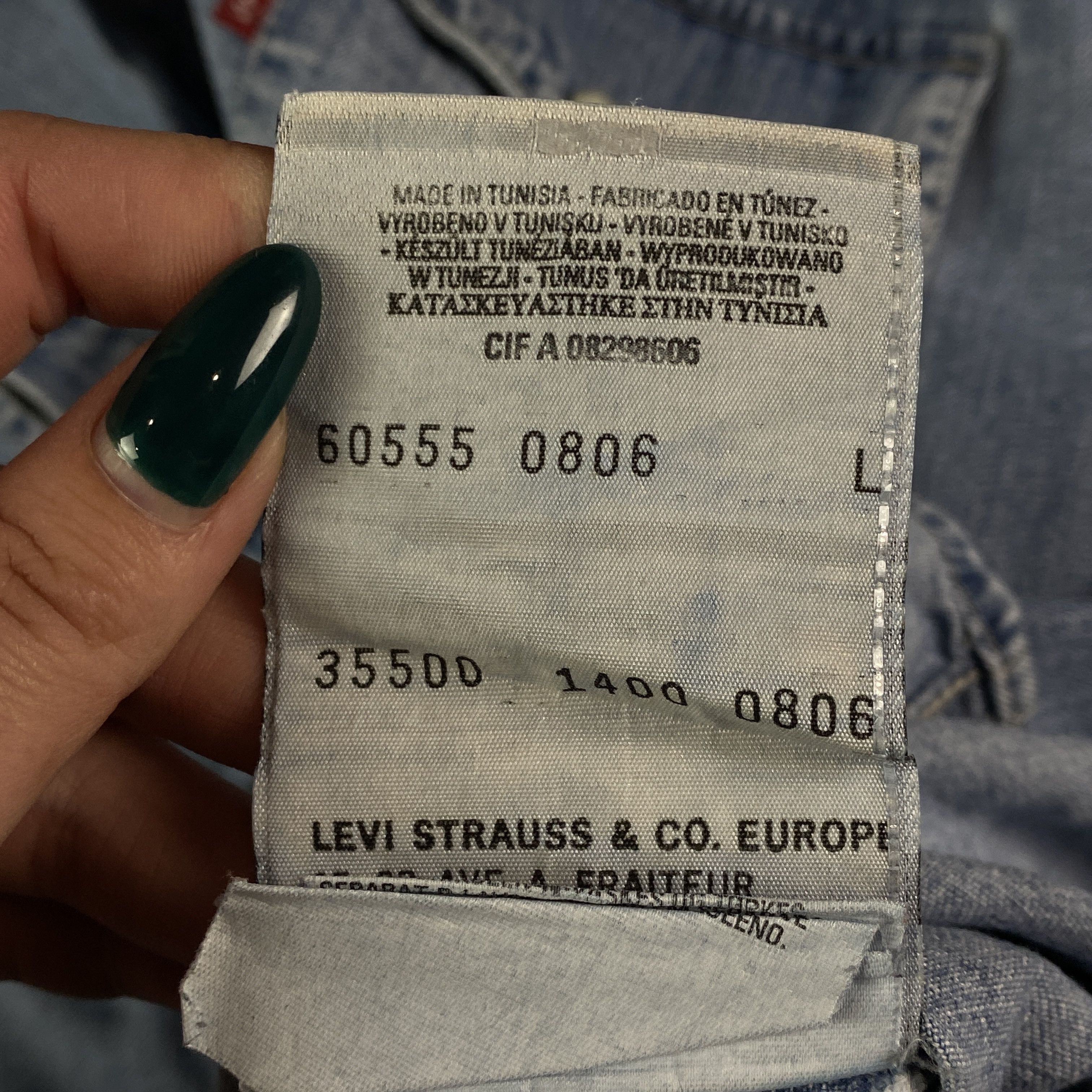 Levi's × Levi's Vintage Clothing × Vintage Men’s Jeans Shirt Long Sleeve Levi’s Red Tab Vintage Size L Size US L / EU 52-54 / 3 - 6 Thumbnail