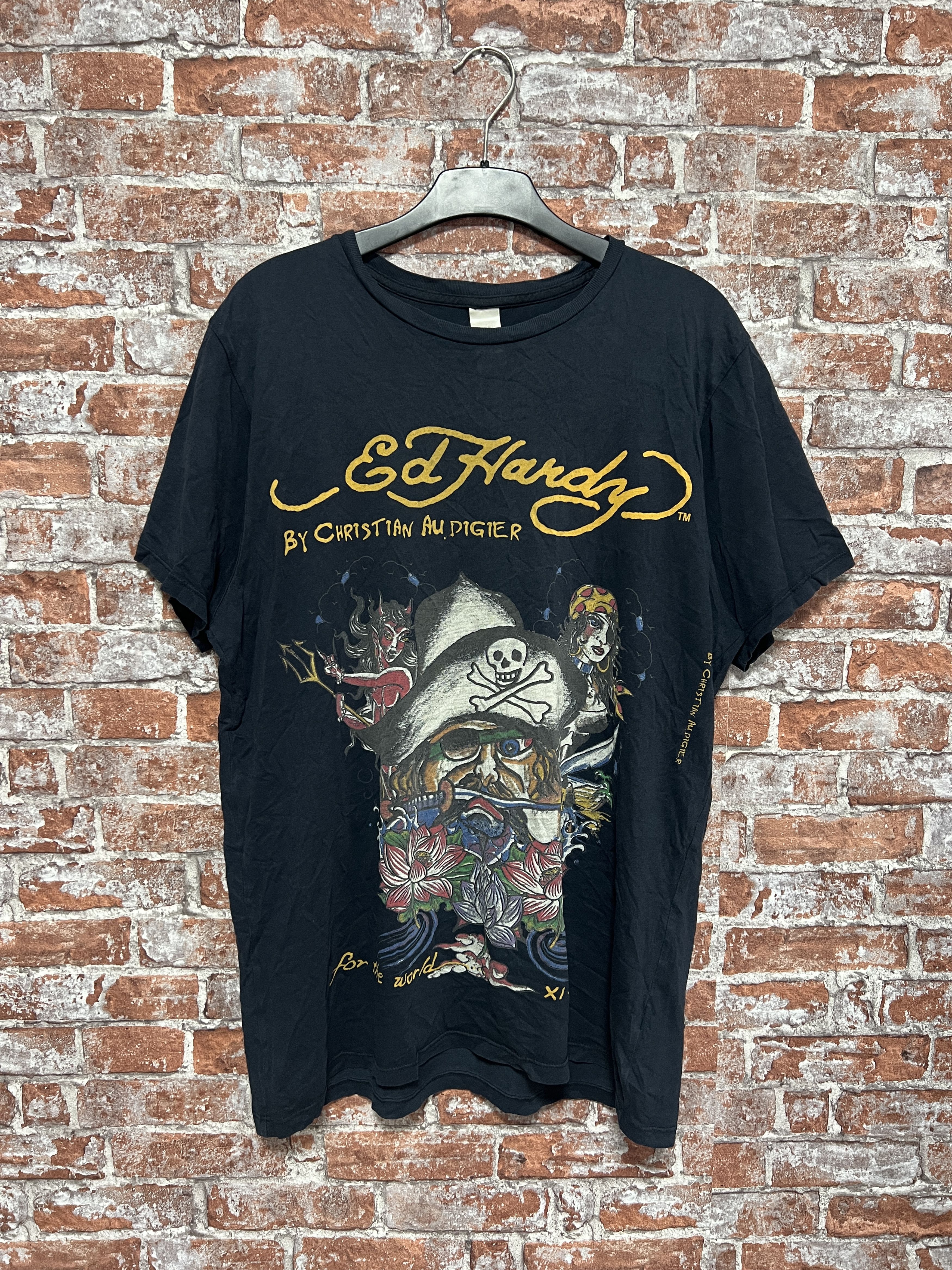Christian Audigier Ed Hardy by Christian Audigier Vintage Pirate Tee Size US L / EU 52-54 / 3 - 1 Thumbnail