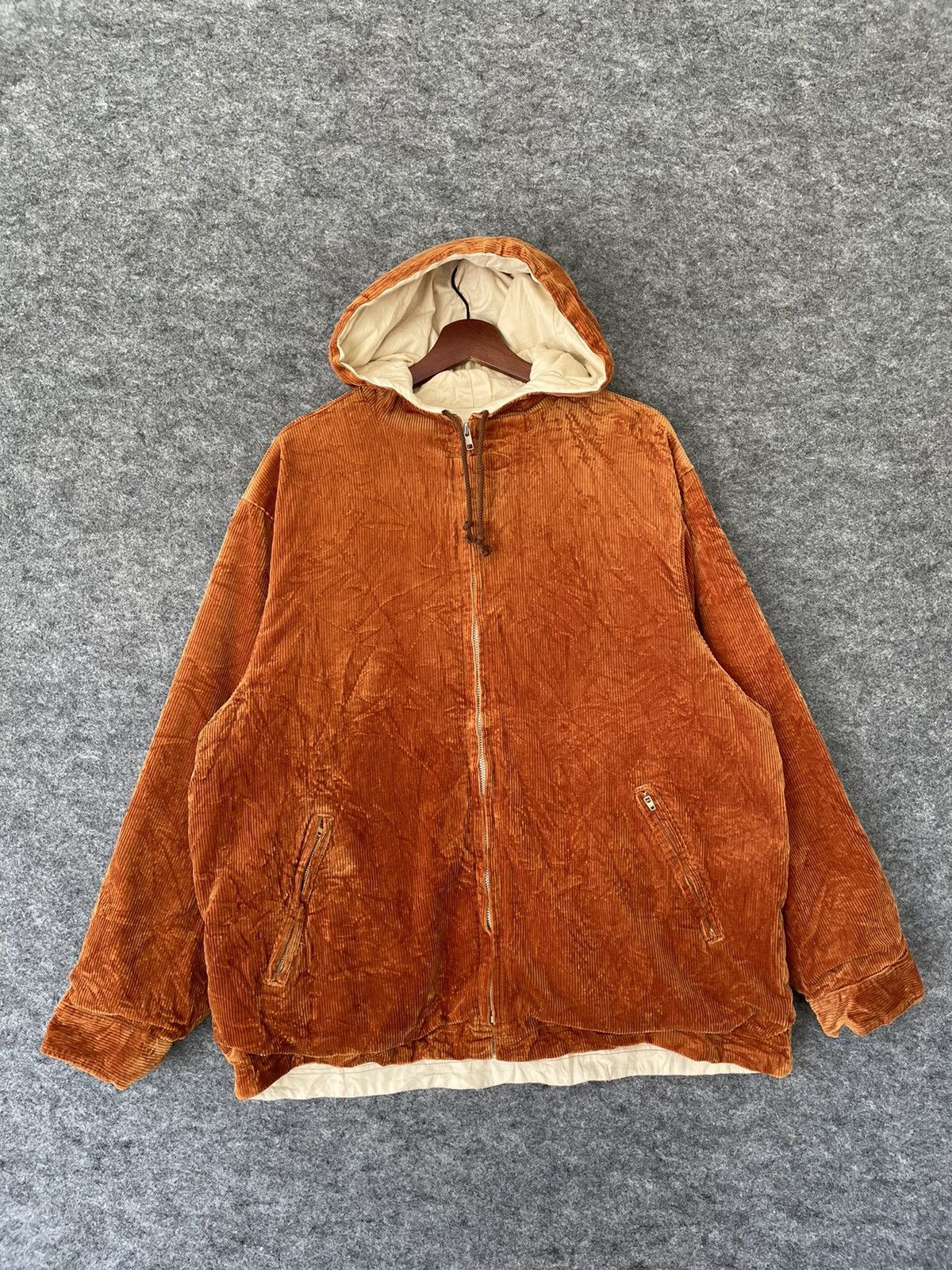 image of Blue Blue Japan x Hollywood Ranch&market Hr Market Corduroy Jacket in Brown, Men's (Size Large)