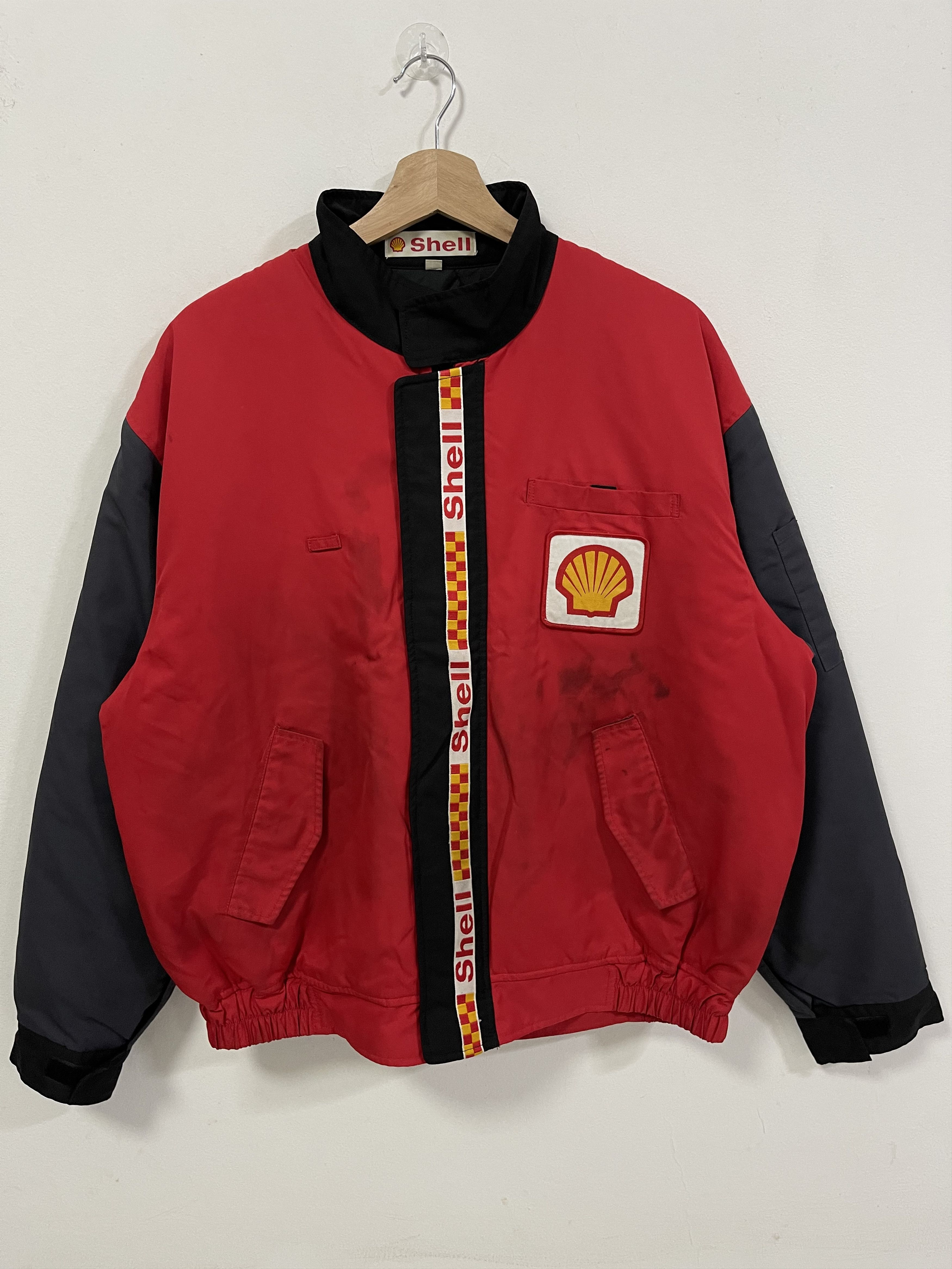 Japanese Brand Vintage Shell Oil Mini Logo Primaloft Distressed Jacket Size US L / EU 52-54 / 3 - 1 Thumbnail