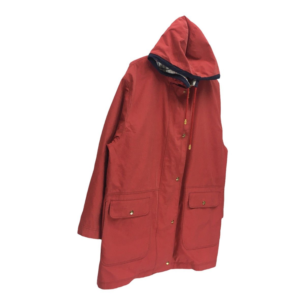 Burberry Vintage Burberrys Big Logo Zipper Hoodie Long Parka Jacket Size US L / EU 52-54 / 3 - 7 Thumbnail