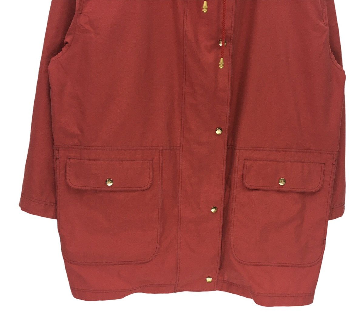 Burberry Vintage Burberrys Big Logo Zipper Hoodie Long Parka Jacket Size US L / EU 52-54 / 3 - 5 Thumbnail