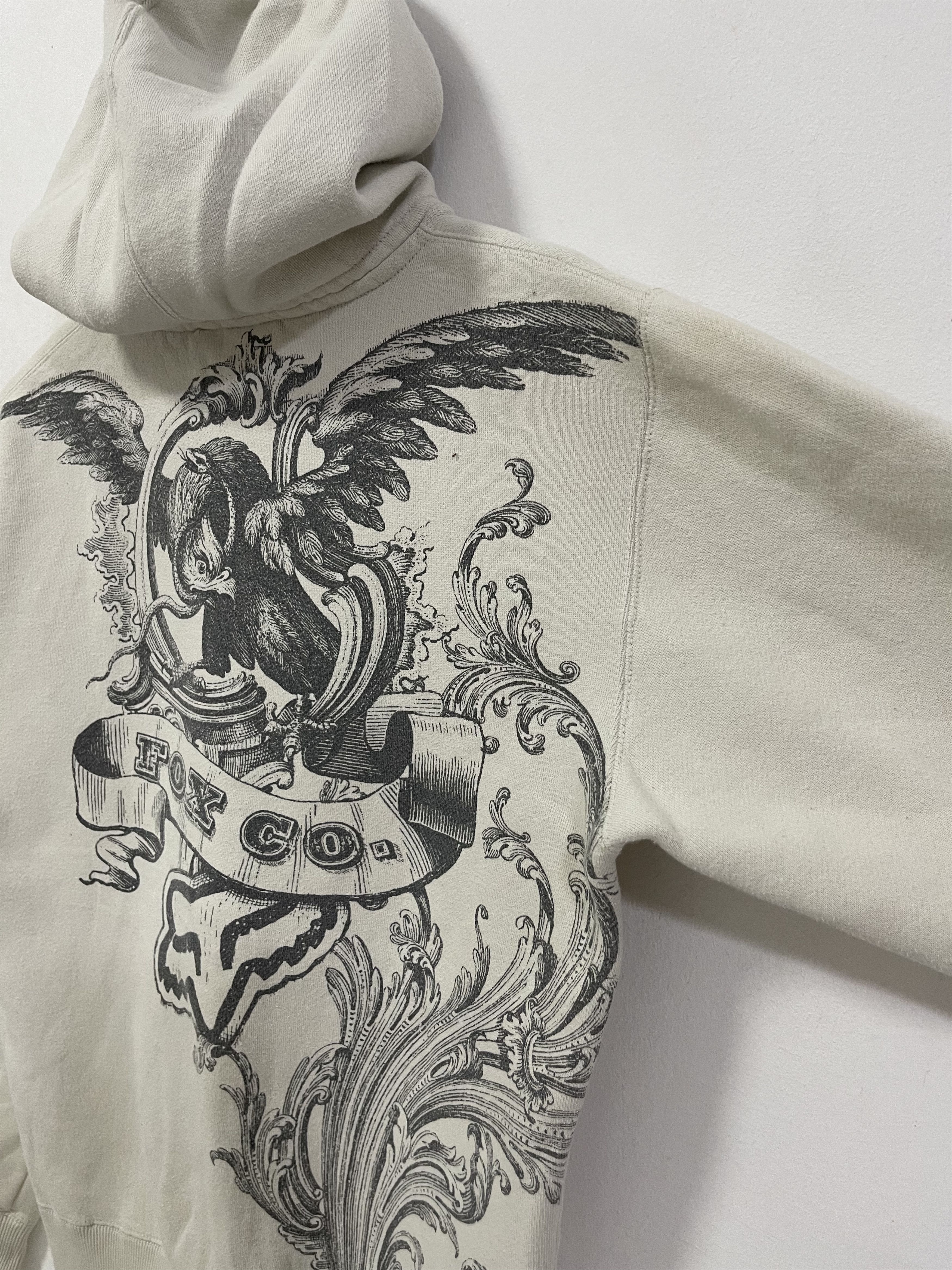 Fox Racing × Vintage Vintage Fox Riders Co Eagle Big Logo Zip Up Hoodie Size S / US 4 / IT 40 - 6 Thumbnail