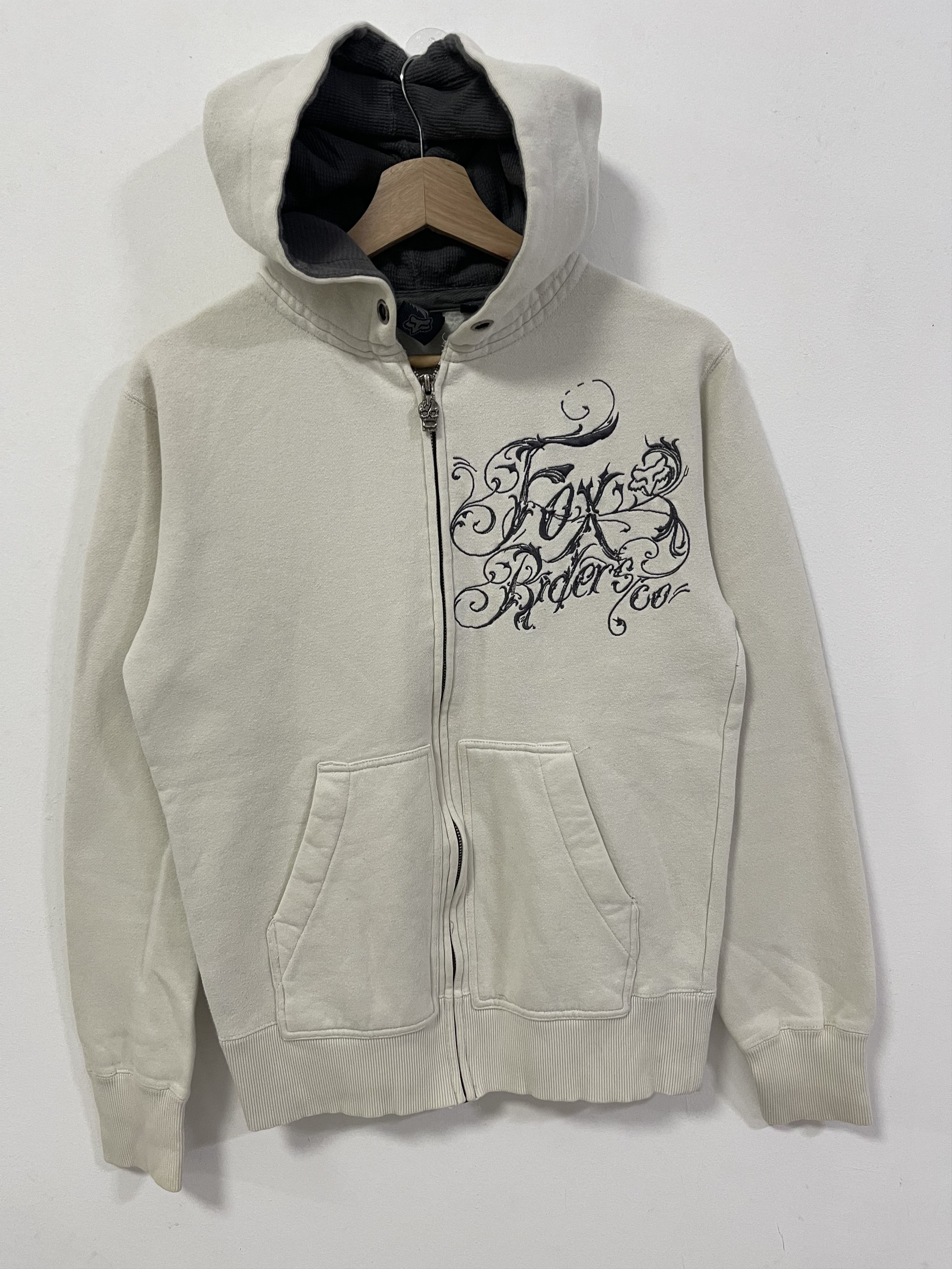 Fox Racing × Vintage Vintage Fox Riders Co Eagle Big Logo Zip Up Hoodie Size S / US 4 / IT 40 - 9 Thumbnail