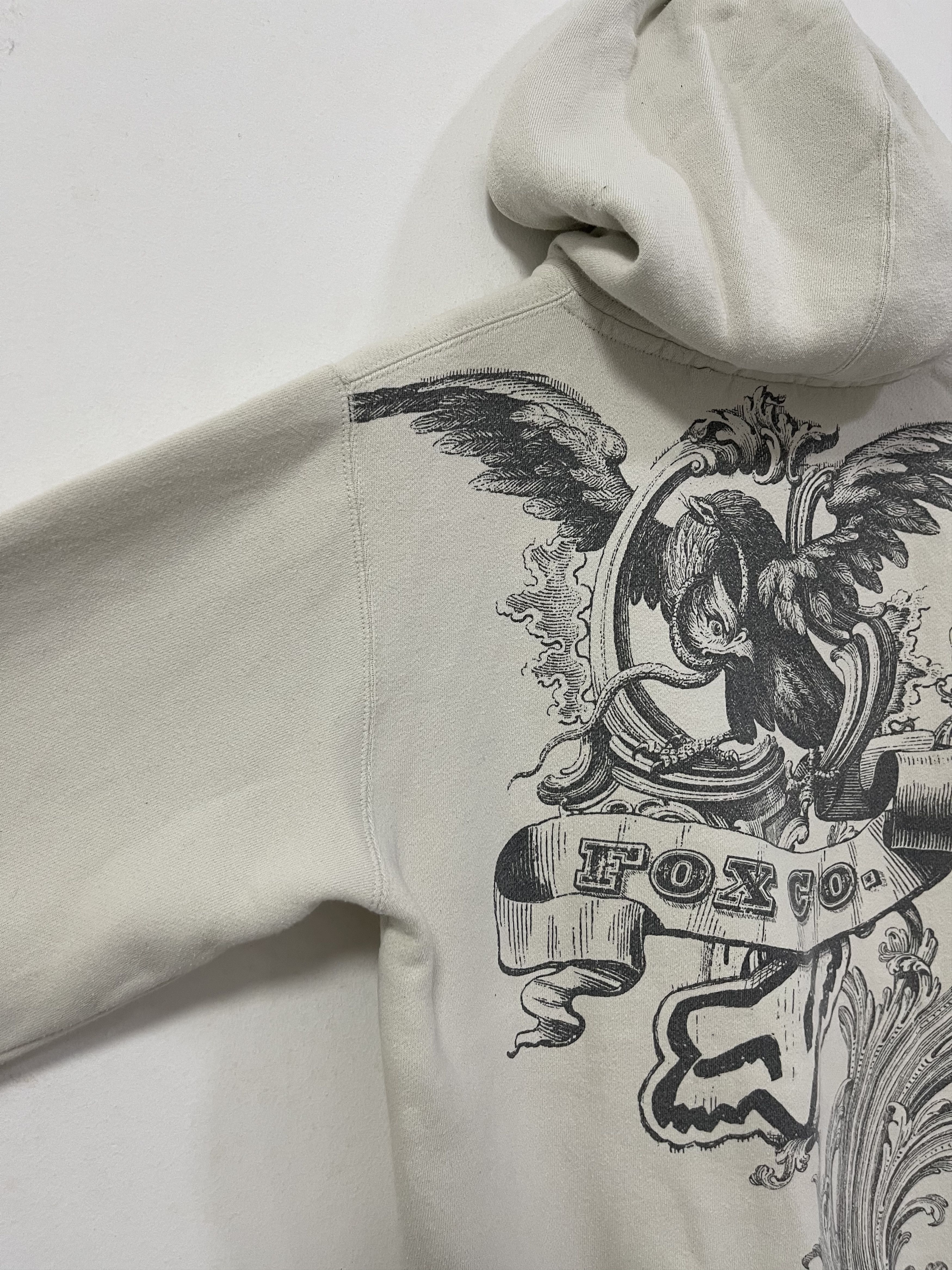 Fox Racing × Vintage Vintage Fox Riders Co Eagle Big Logo Zip Up Hoodie Size S / US 4 / IT 40 - 8 Thumbnail