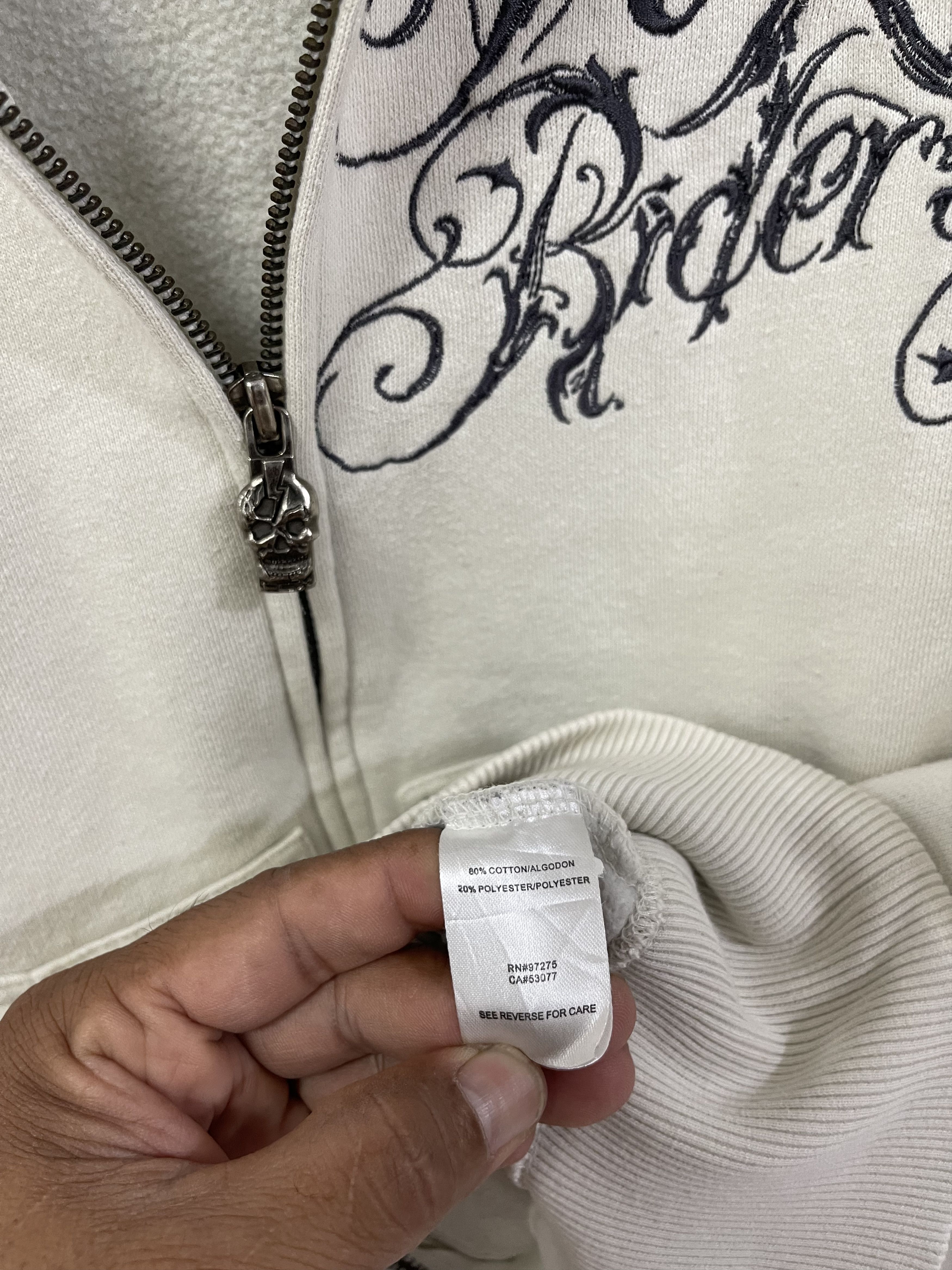 Fox Racing × Vintage Vintage Fox Riders Co Eagle Big Logo Zip Up Hoodie Size S / US 4 / IT 40 - 15 Thumbnail