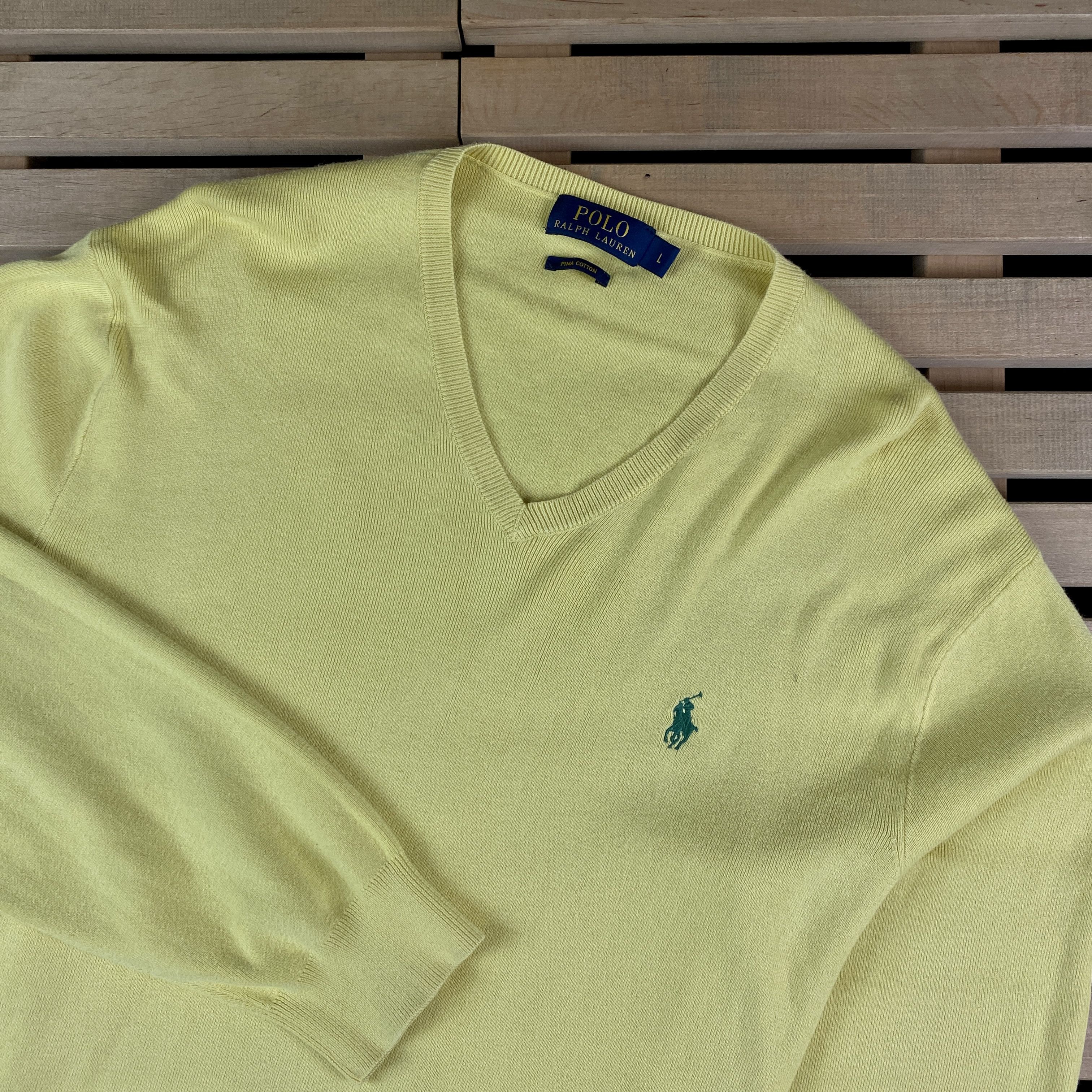 Polo Ralph Lauren Men’s Long Sleeve Jumper V-Neck Polo Ralph Lauren Size L Size US L / EU 52-54 / 3 - 2 Thumbnail