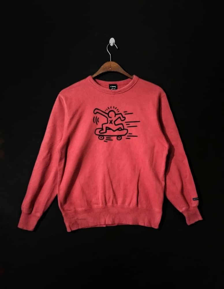 Keith Haring × Ripple Junction Vintage Keith Haring OG Art Work Graphics Sweatshirt Size US S / EU 44-46 / 1 - 1 Thumbnail