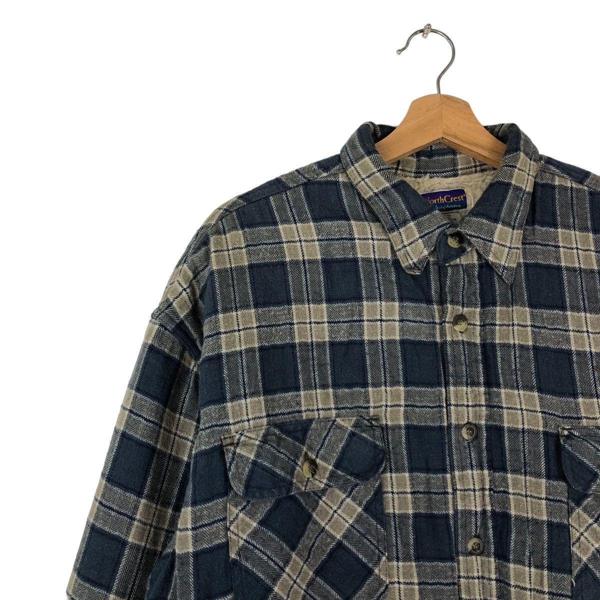 Japanese Brand VINTAGE FLANNEL JACKET TARTAN DESIGN NORTHCREST ISSEY MIYAKE Size US L / EU 52-54 / 3 - 6 Thumbnail
