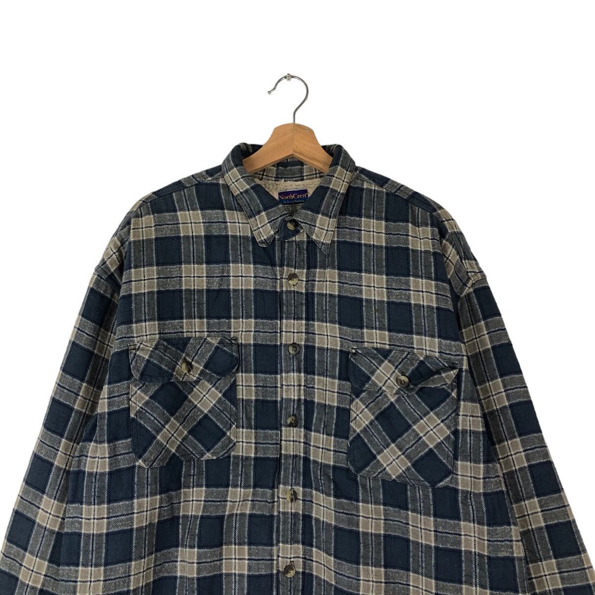 Japanese Brand VINTAGE FLANNEL JACKET TARTAN DESIGN NORTHCREST ISSEY MIYAKE Size US L / EU 52-54 / 3 - 2 Thumbnail