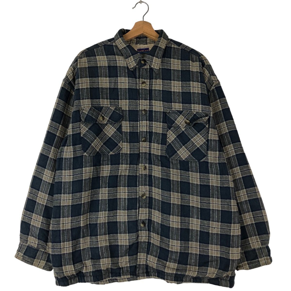 Japanese Brand VINTAGE FLANNEL JACKET TARTAN DESIGN NORTHCREST ISSEY MIYAKE Size US L / EU 52-54 / 3 - 1 Thumbnail