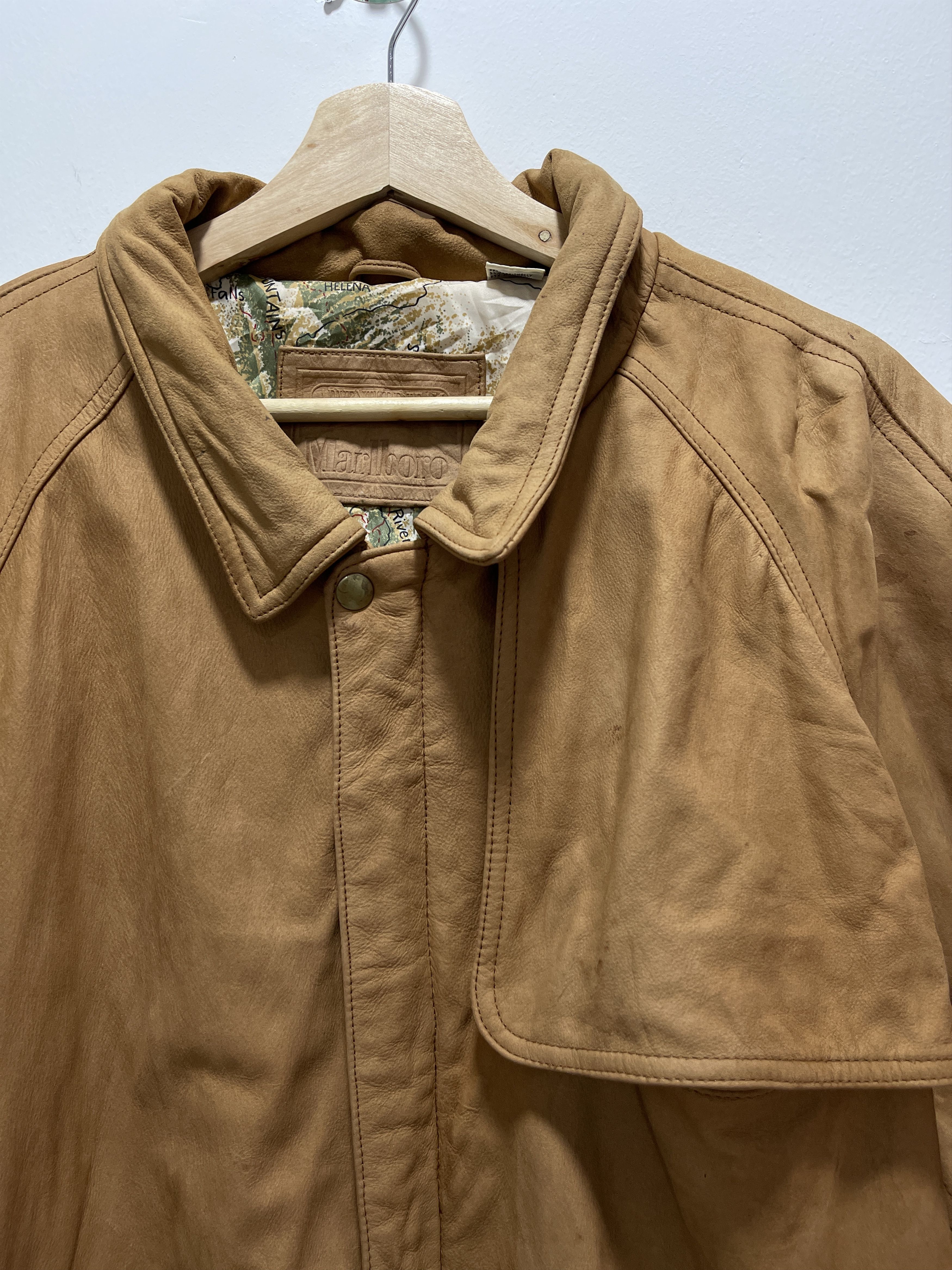 Marlboro Vintage Marlboro Anventure Leather Jacket Size US XL / EU 56 / 4 - 5 Thumbnail