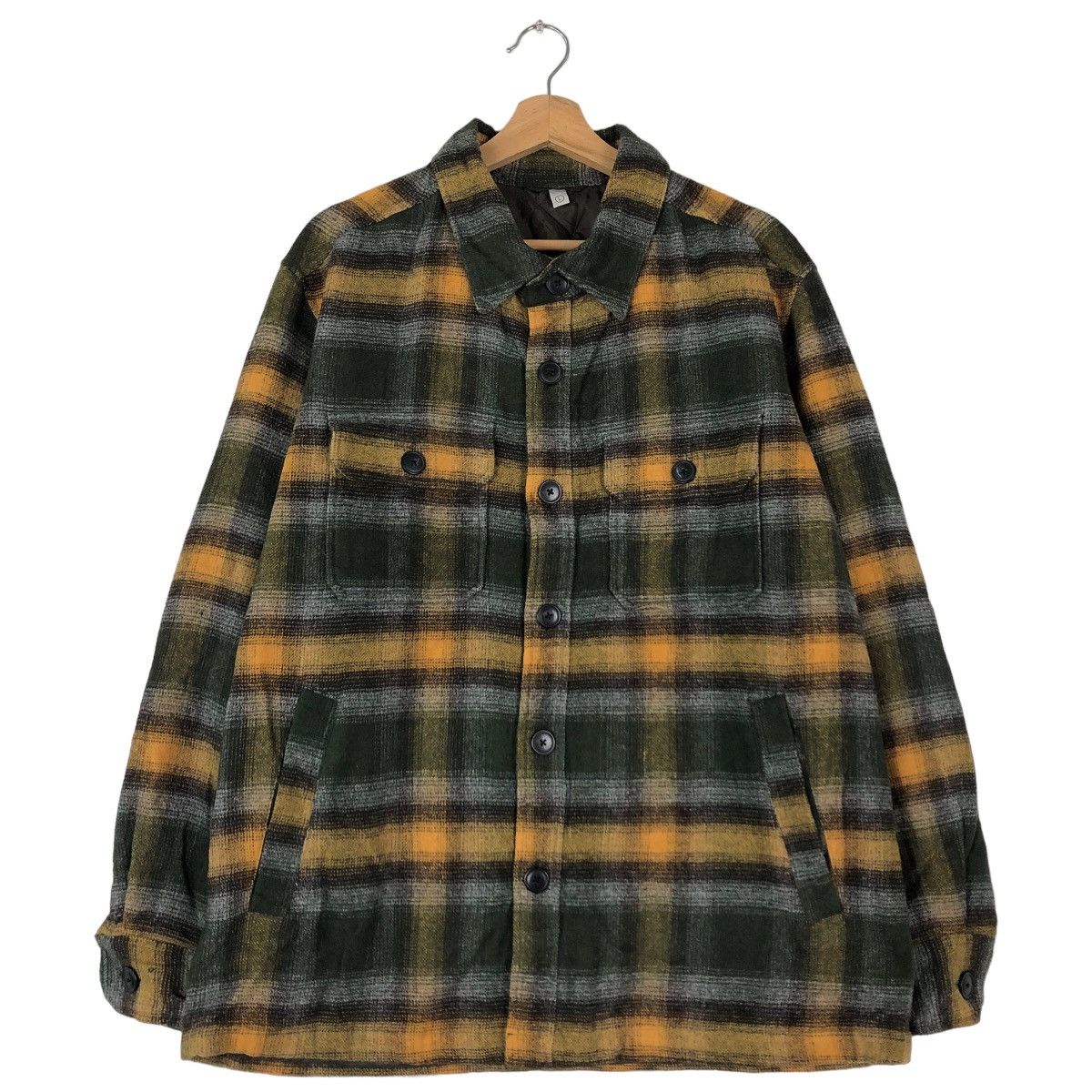Flannel VINTAGE FLANNEL JACKET TARTAN DESIGN UNIQLO JAPAN STREETWEAR Size US L / EU 52-54 / 3 - 1 Thumbnail