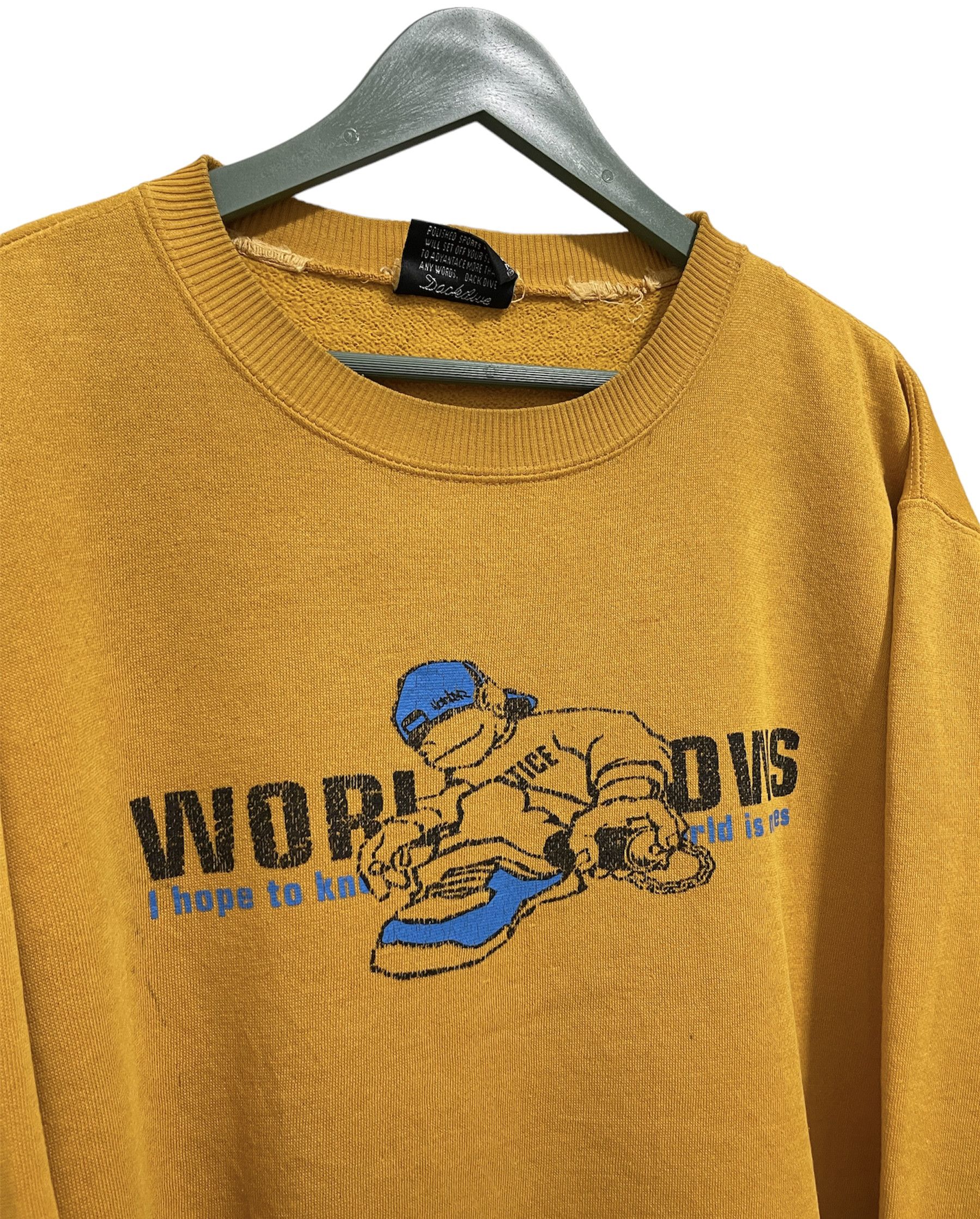 Japanese Brand × Vintage Vintage Dack Dive Baggy Boxy Bigo Logo Graphic Sweatshirt Size US M / EU 48-50 / 2 - 5 Thumbnail