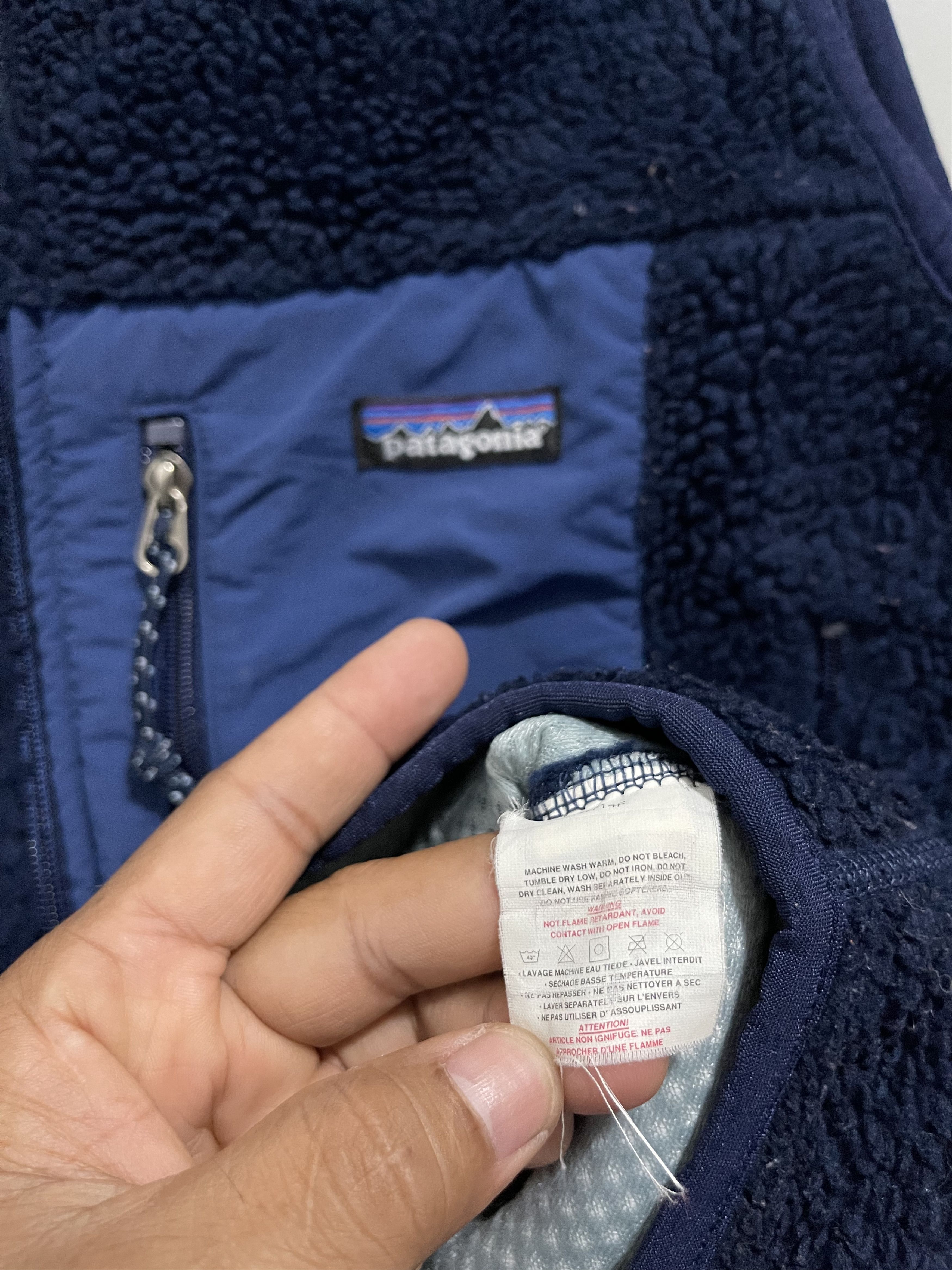 Patagonia Vintage 90s Patagonia Deep Pile Fleece Zip Up Sleeveless Size US S / EU 44-46 / 1 - 10 Thumbnail